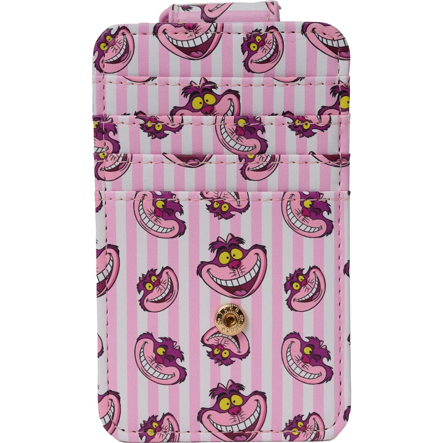 Billetera Portatarjetas Disney Gato de Cheshire Rosa Slim