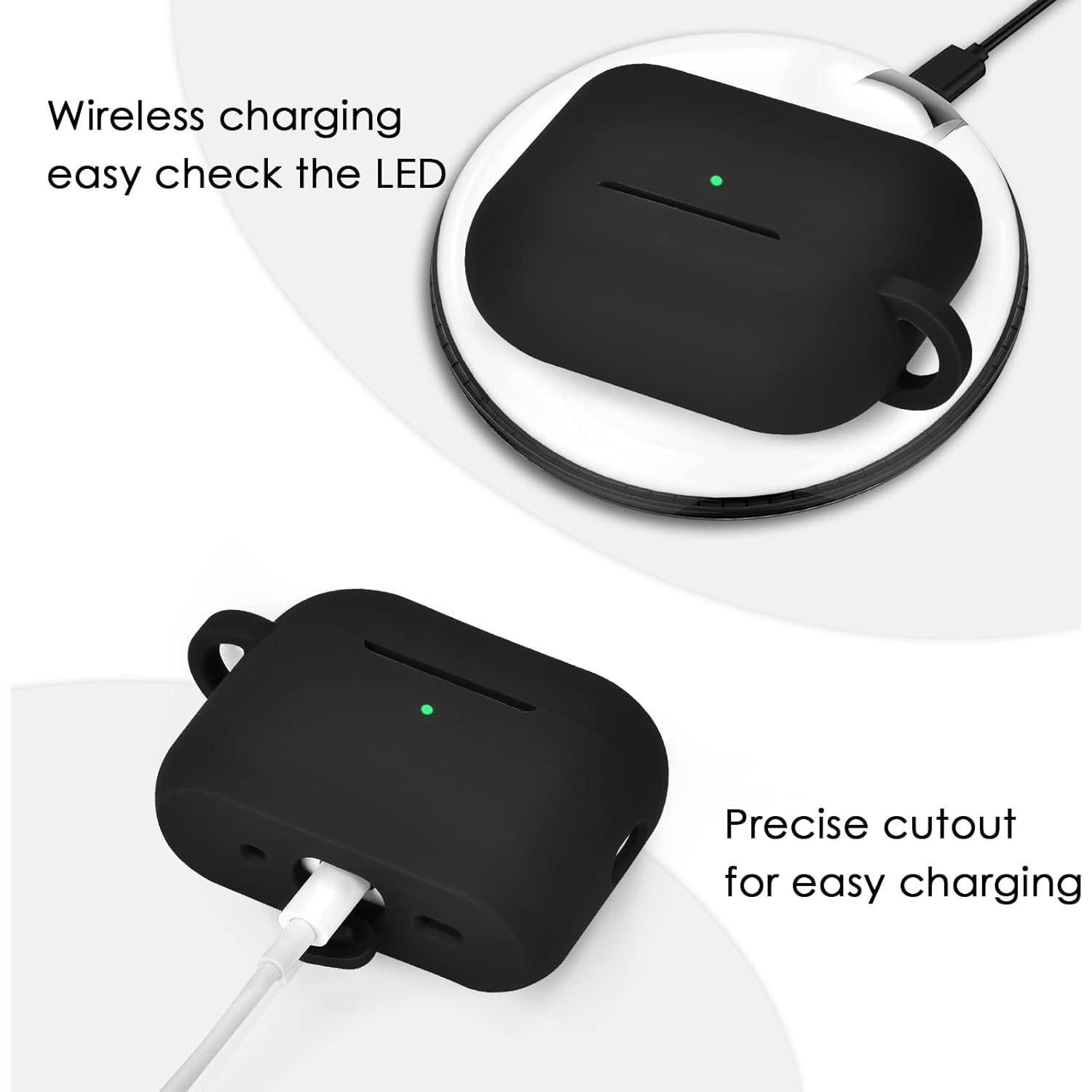 Funda Protectora de Silicona Filoto para AirPods Pro 2 - Negro