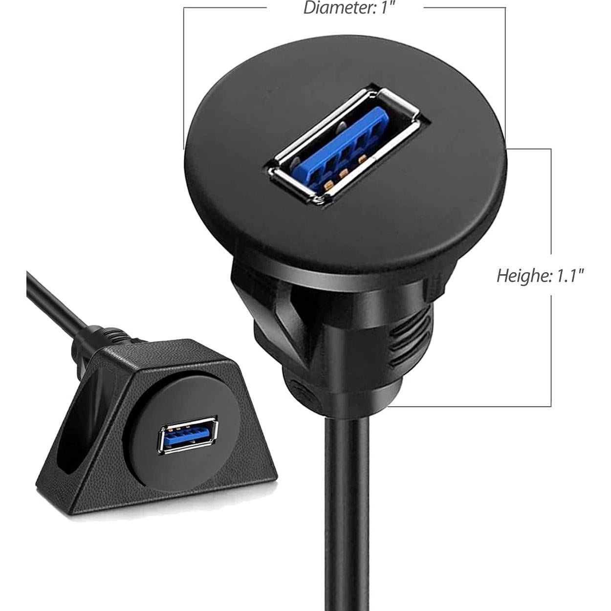 Cable de Extensión USB 3.0 URWOOW 0.91 m Macho a Hembra