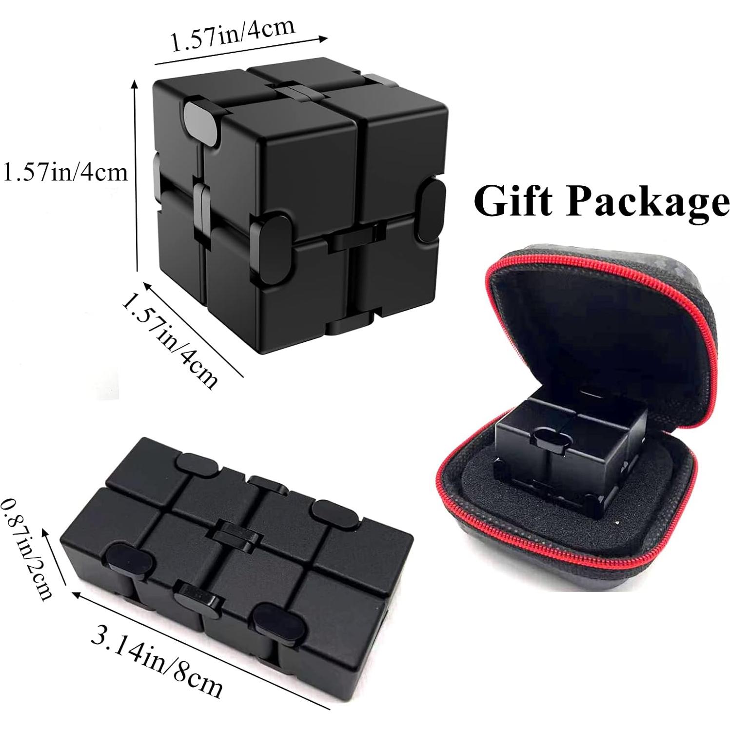 Cubo Infinito Antiestrés FUFUYOU Negro 8x4x2 cm