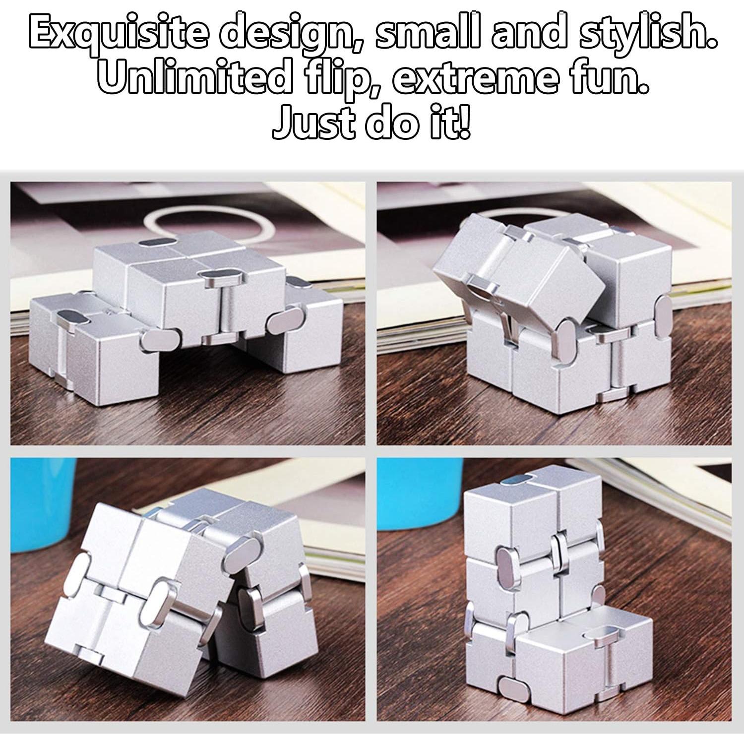 Cubo Infinito Antiestrés FUFUYOU Negro 8x4x2 cm