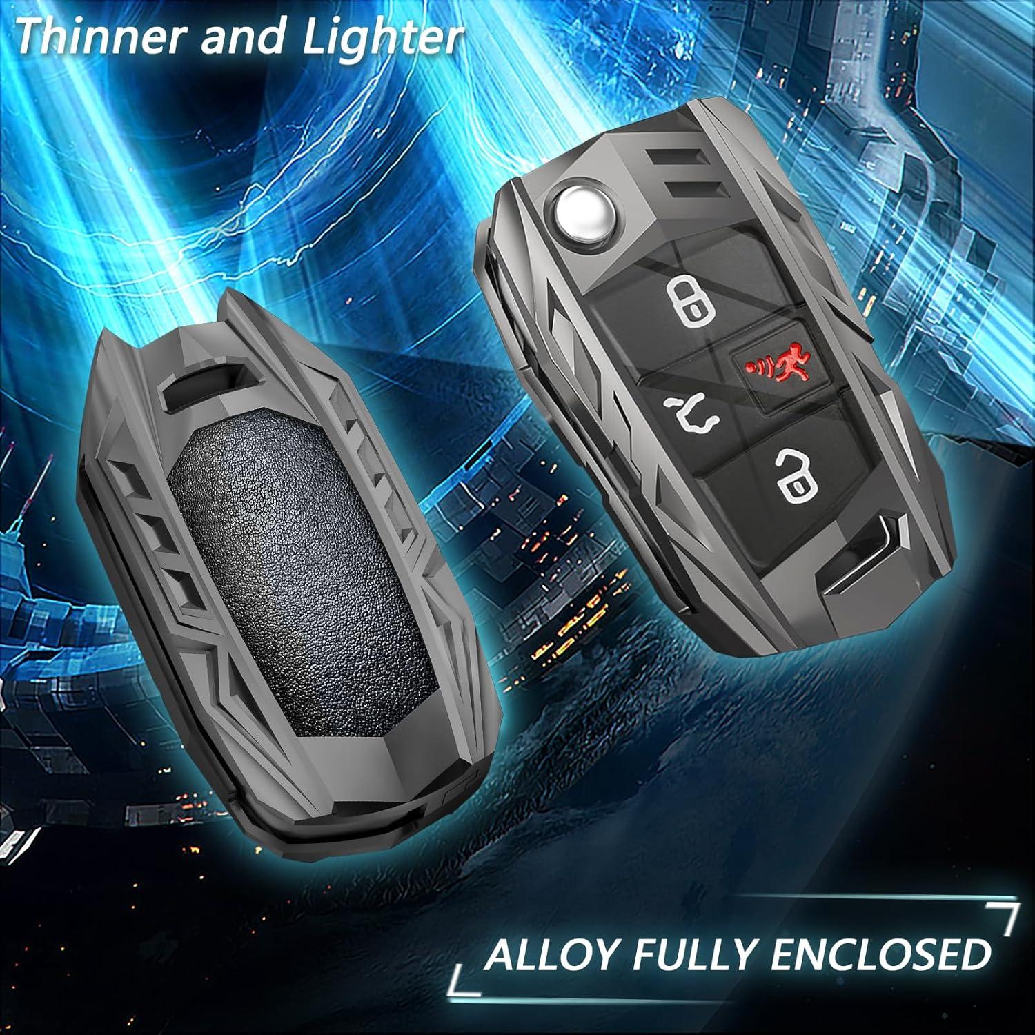 Funda de Llavero Ocezbiis para Volkswagen Estilo B Gris