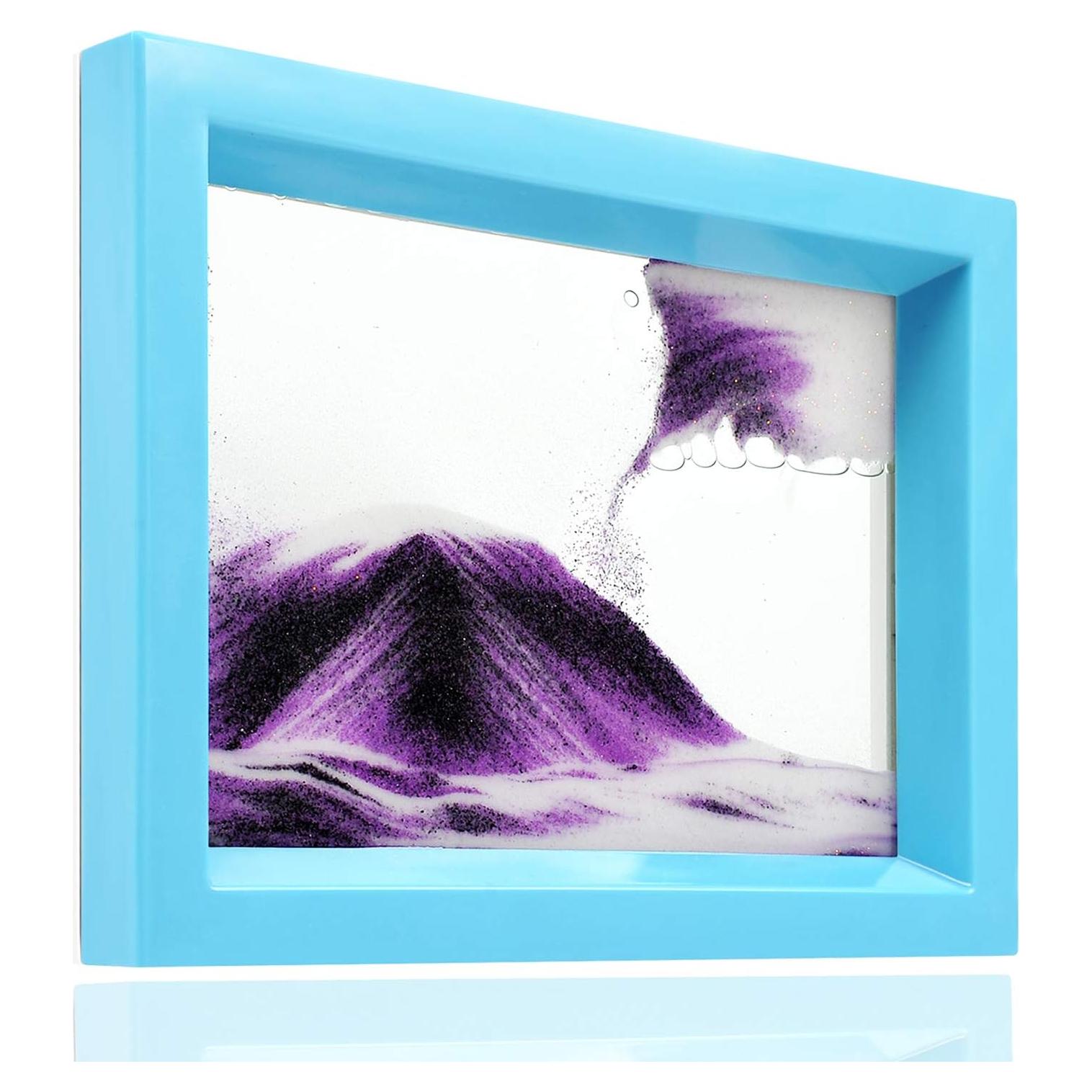 Arte de Arena en Movimiento Whimsyyy Corazón del Océano Púrpura