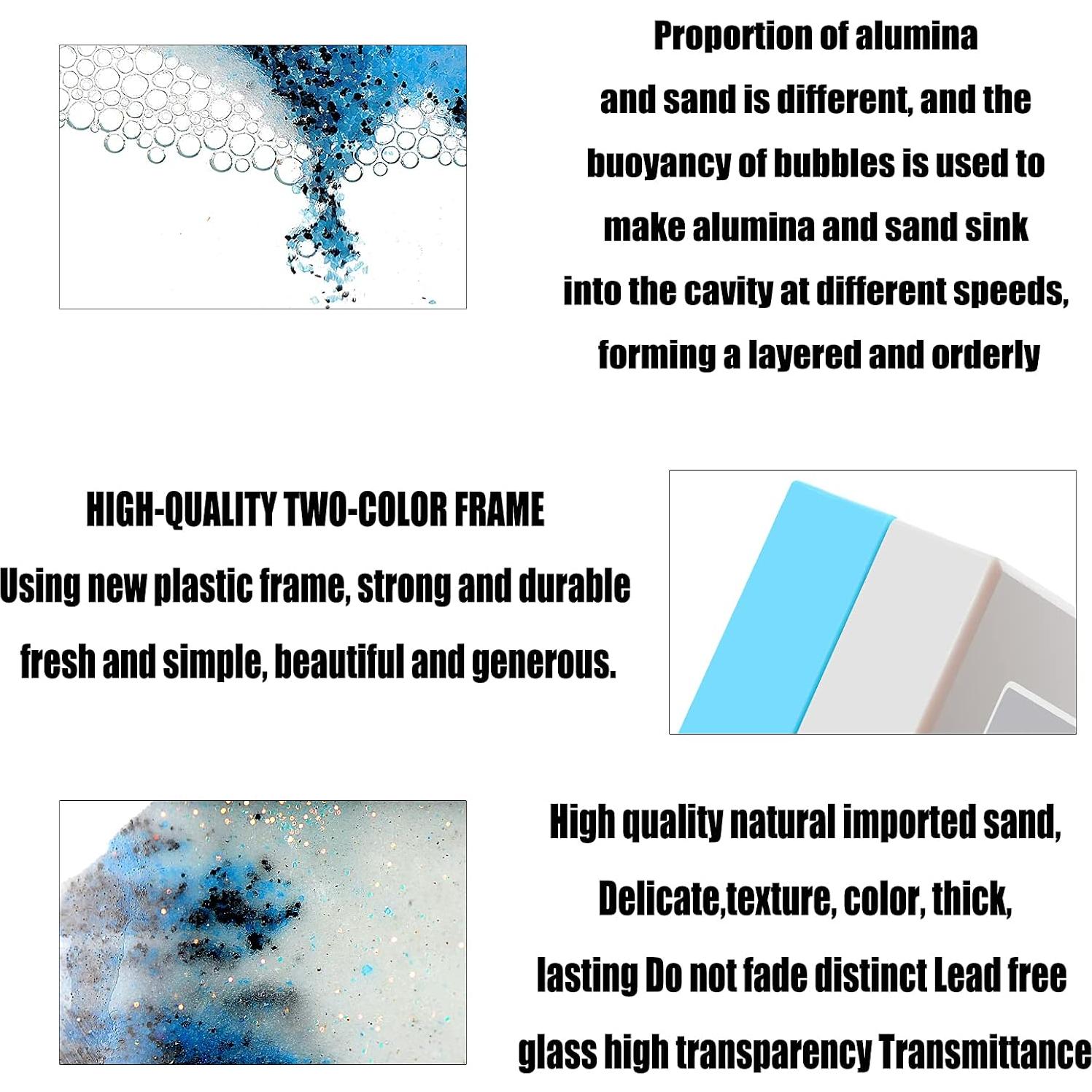 Arte de Arena en Movimiento Whimsyyy Corazón del Océano Púrpura