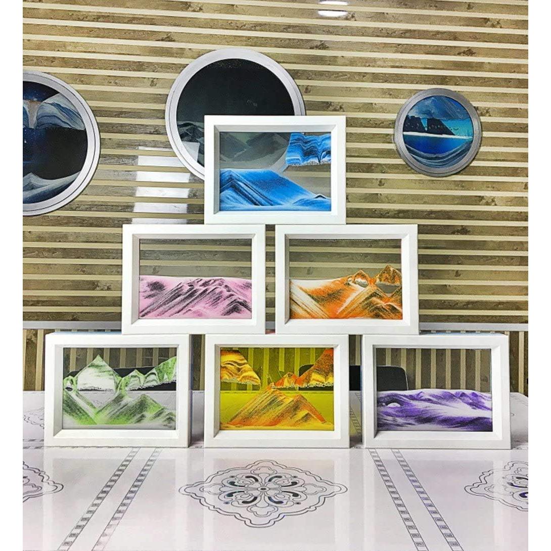 Arte de Arena en Movimiento Whimsyyy Corazón del Océano Púrpura