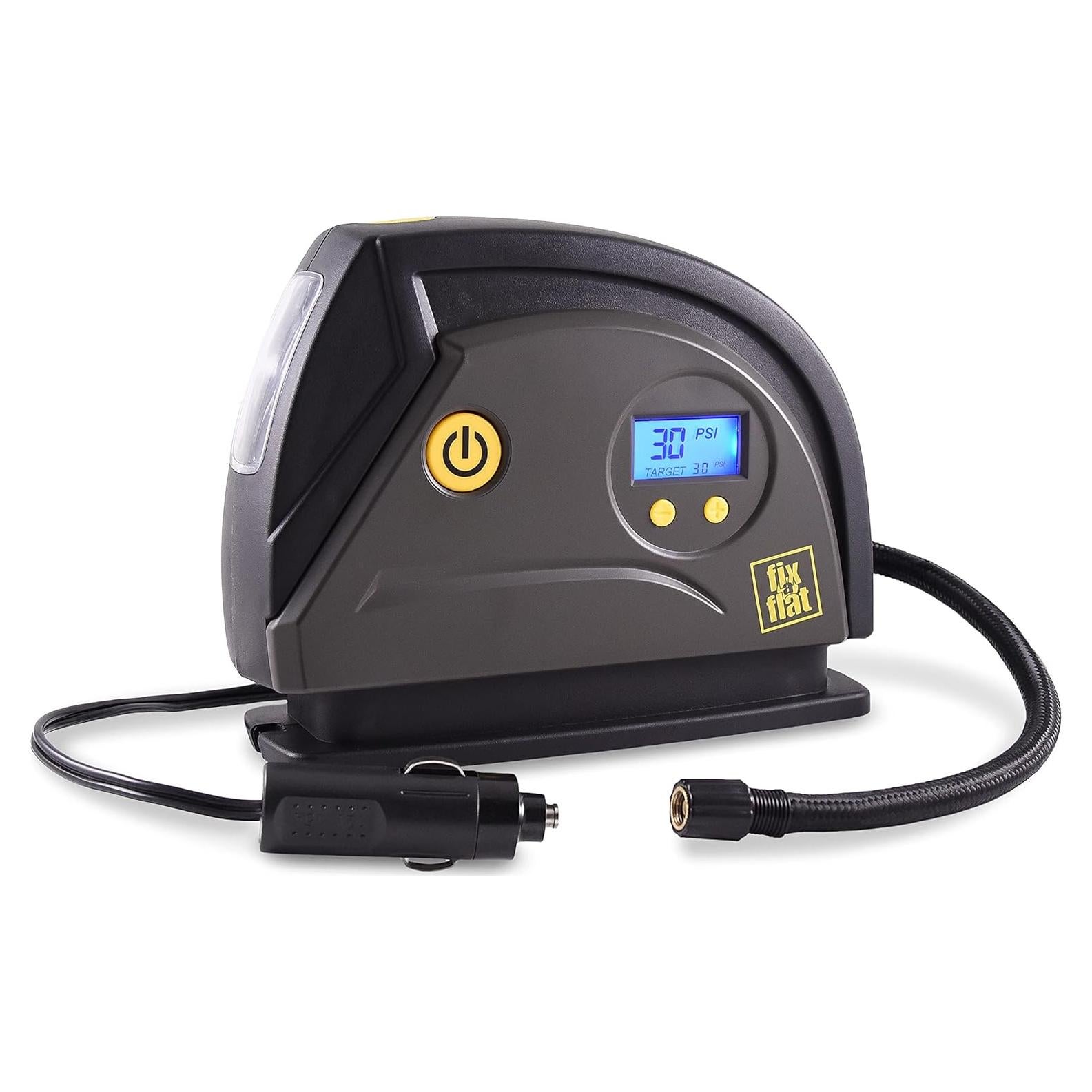 Inflador de Neumáticos Fix-a-Flat S40074, Compresor 12V Digital