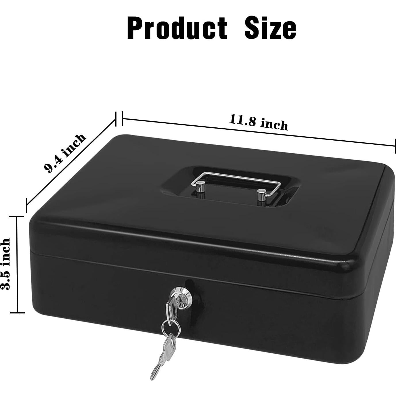 Caja de Dinero de Acero PACOLO con Cerradura de Llave 30 cm