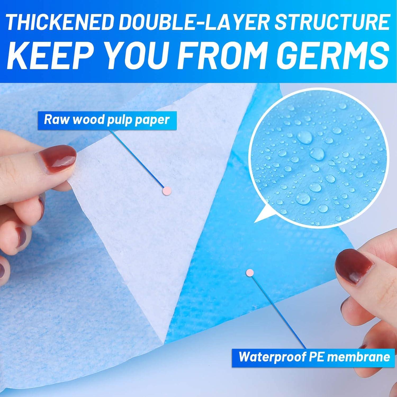 30 Cubiertas de Asiento de Inodoro Desechables XL Mckanti