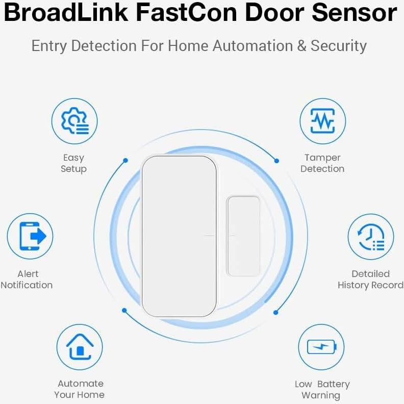 Sensor Inalámbrico de Puerta BroadLink FastCon - Seguridad Inteligente
