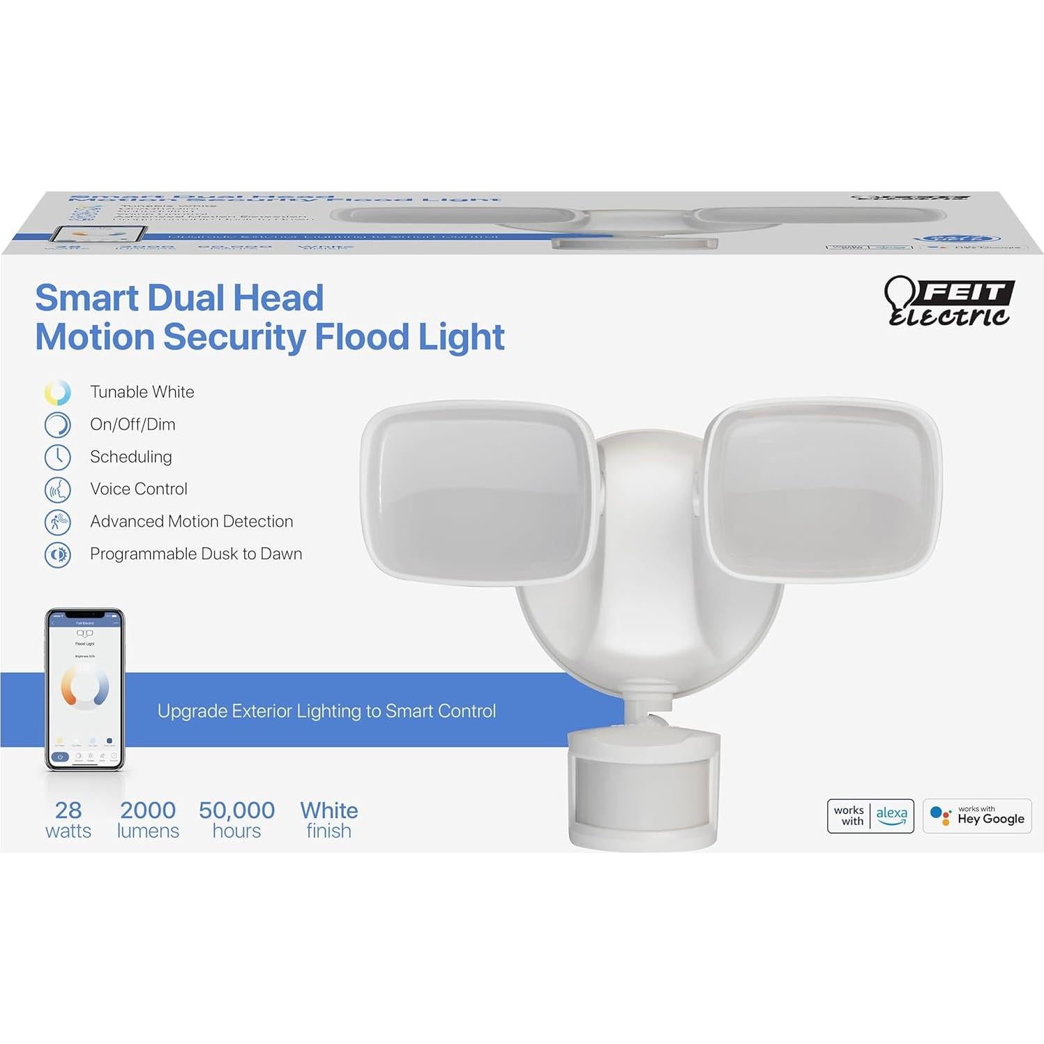 Luz de Inundación Inteligente Feit Electric 28W LED con Sensor