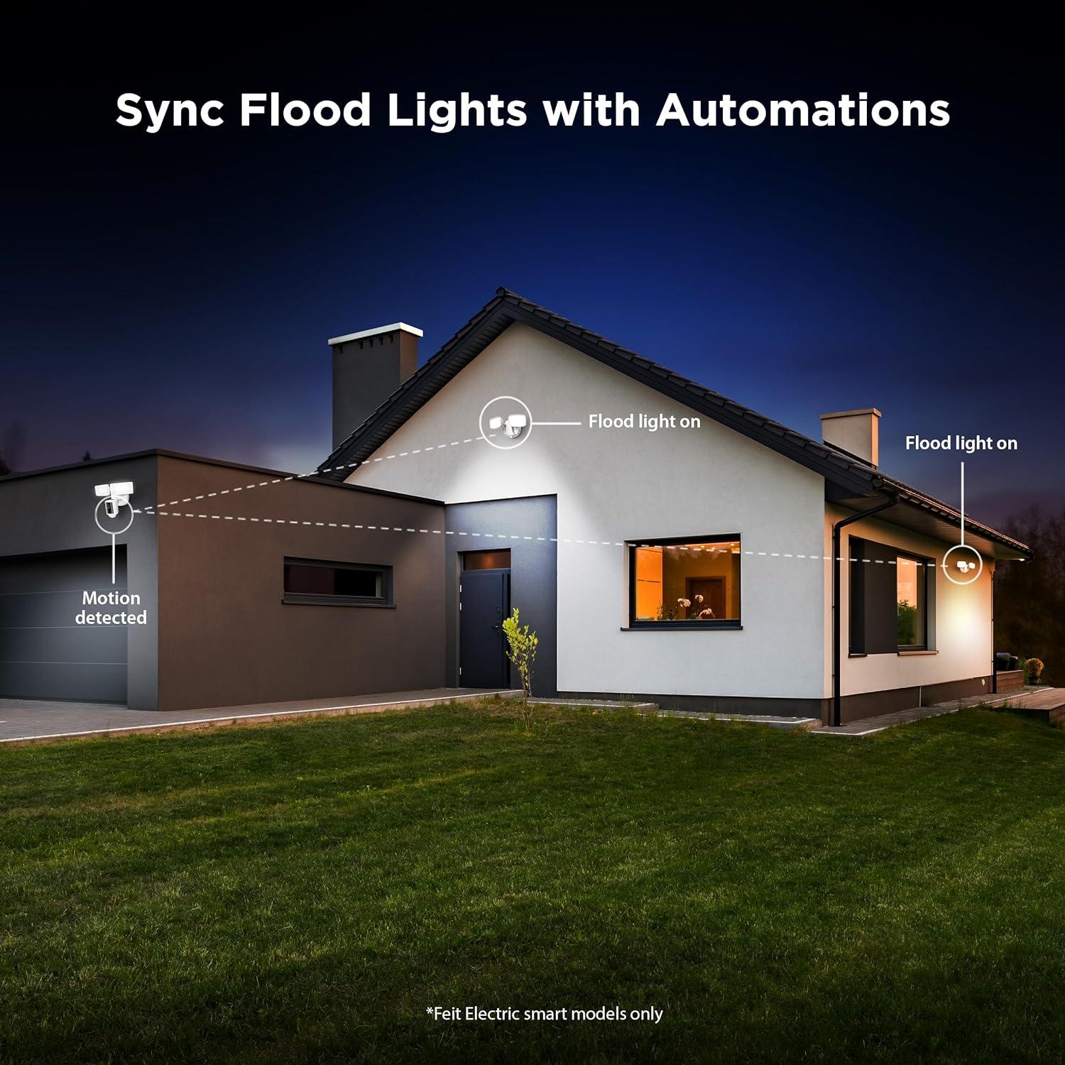 Luz de Inundación Inteligente Feit Electric 28W LED con Sensor