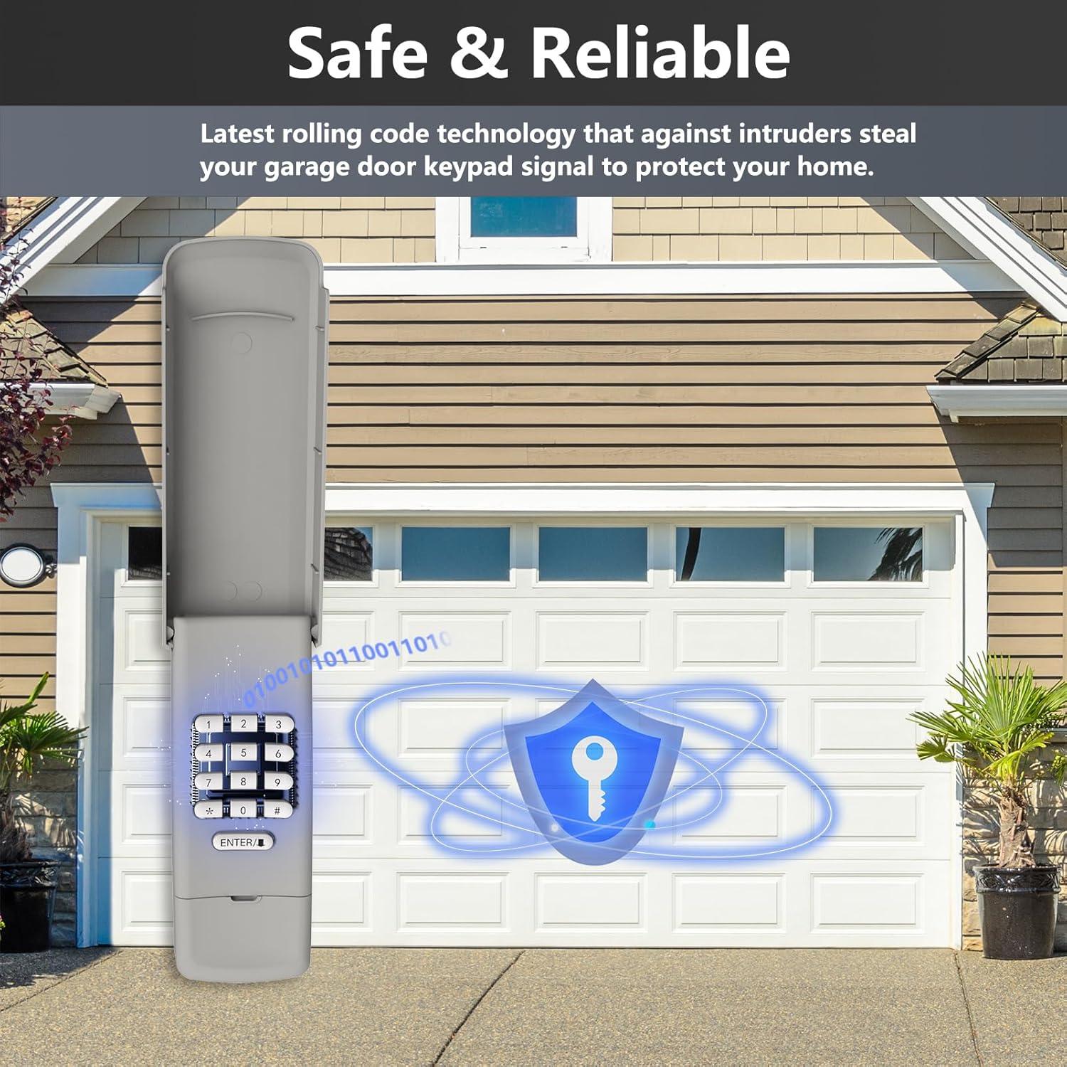 Teclado Remoto Universal Lpyec para Puertas de Garaje 5 Botones