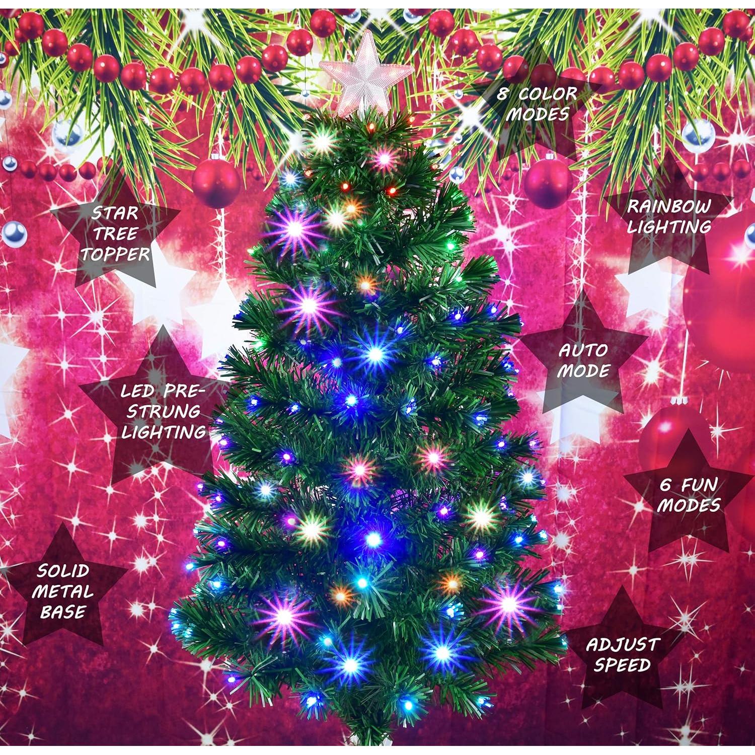 Árbol de Navidad Artificial Preiluminado Holiday Essence 1.22m