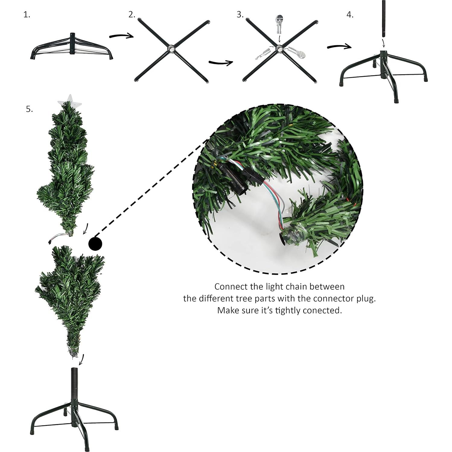 Árbol de Navidad Artificial Preiluminado Holiday Essence 1.22m