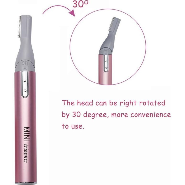 Mini Afeitadora Rotativa Eléctrica Tongtletech Rosa