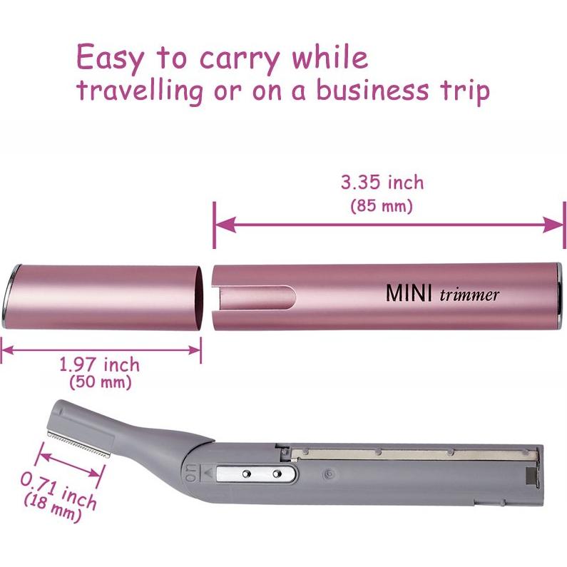 Mini Afeitadora Rotativa Eléctrica Tongtletech Rosa