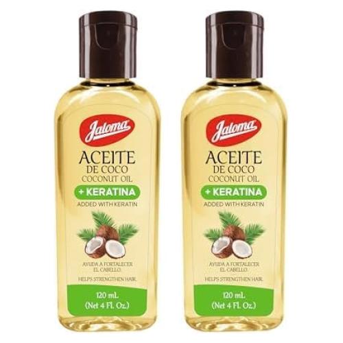 Aceite de Coco Jaloma con Queratina 2x118ml para Cabello