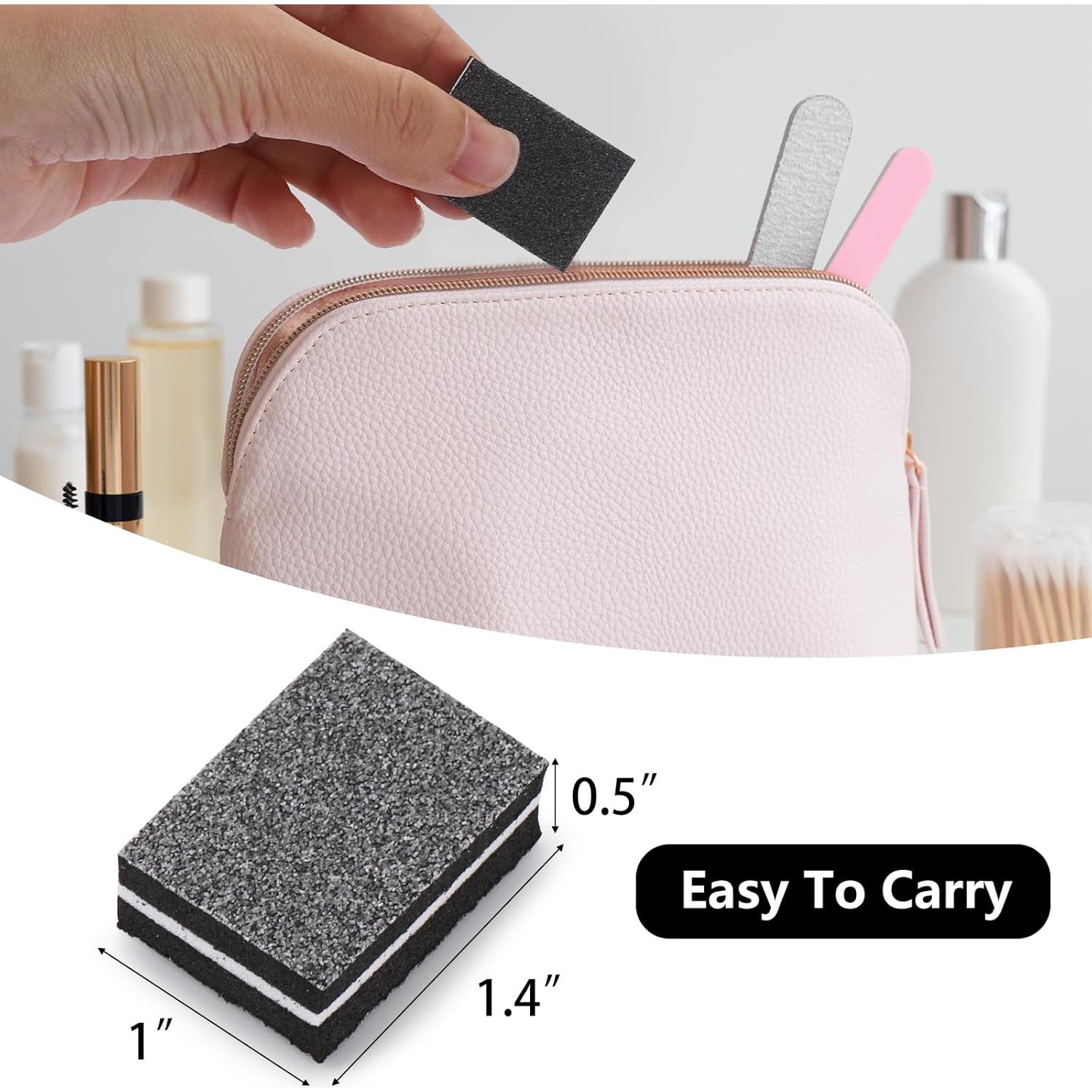 200 Piezas Mini Bloques Pulidores de Uñas 100/180 Grano - Negro