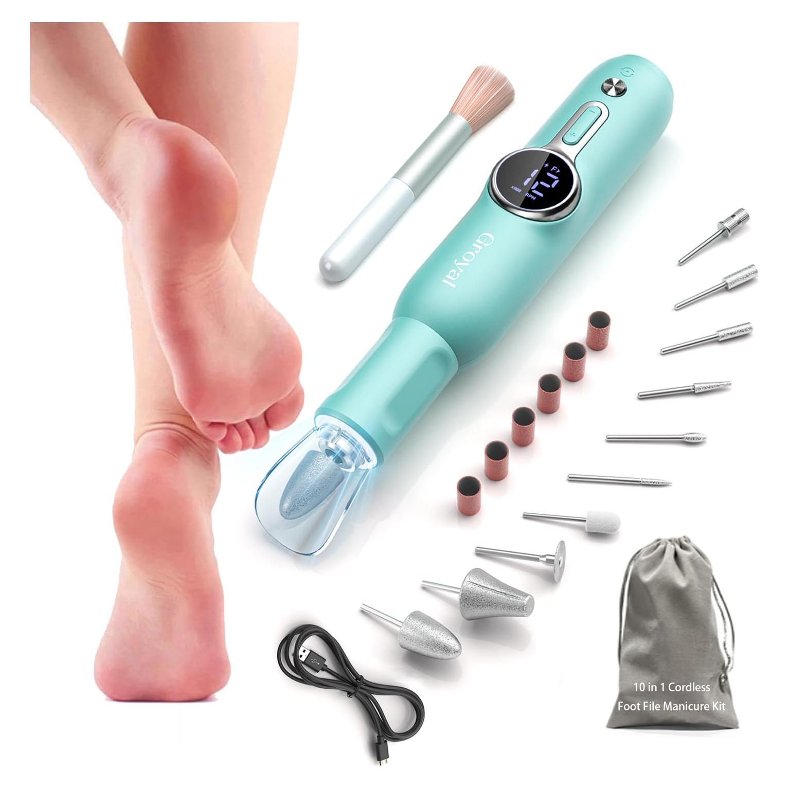 Removedor de Callos Eléctrico Groyal M306 Inalámbrico Verde