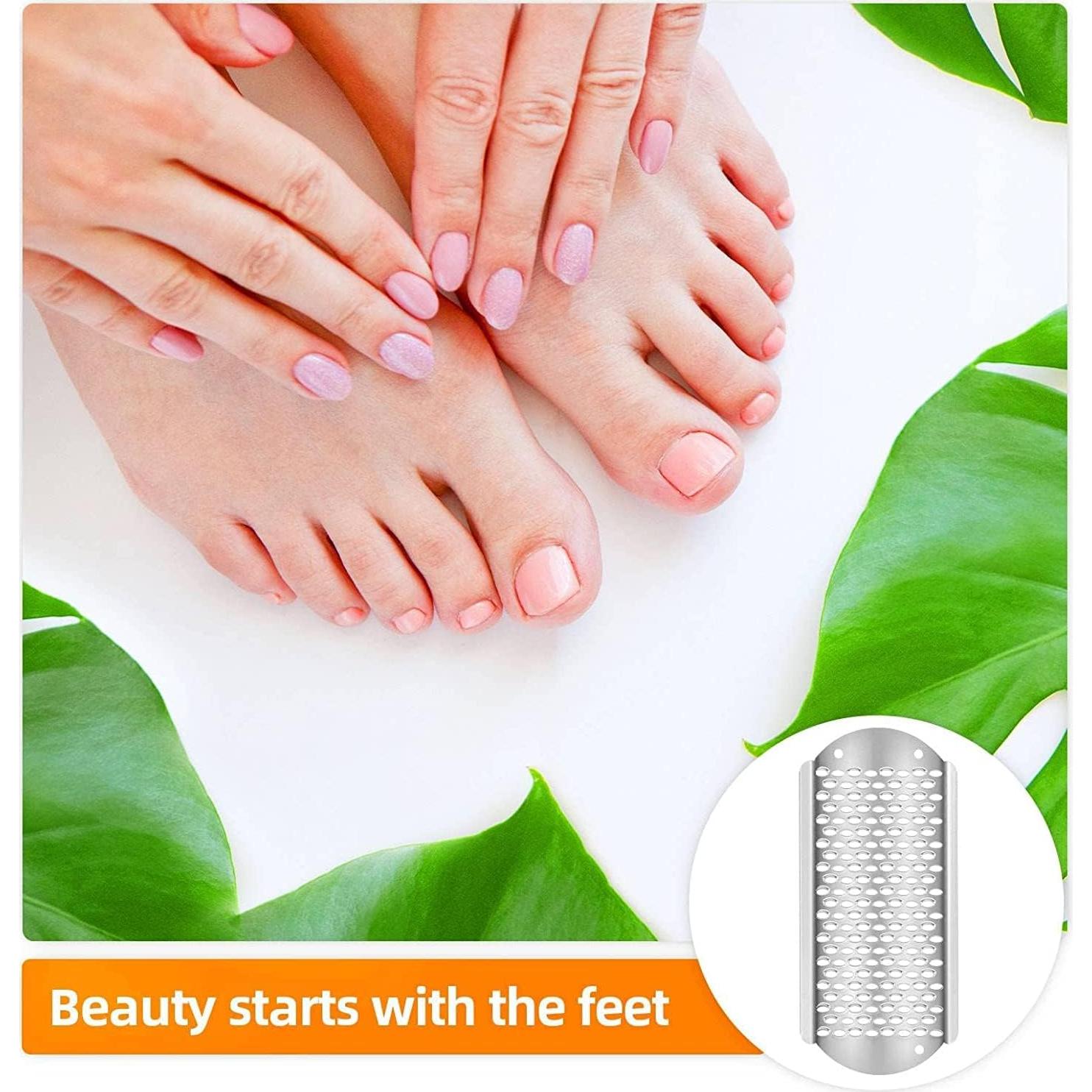 Lima para pies Paddsun 12 Pcs Removedor de callos Acero inoxidable