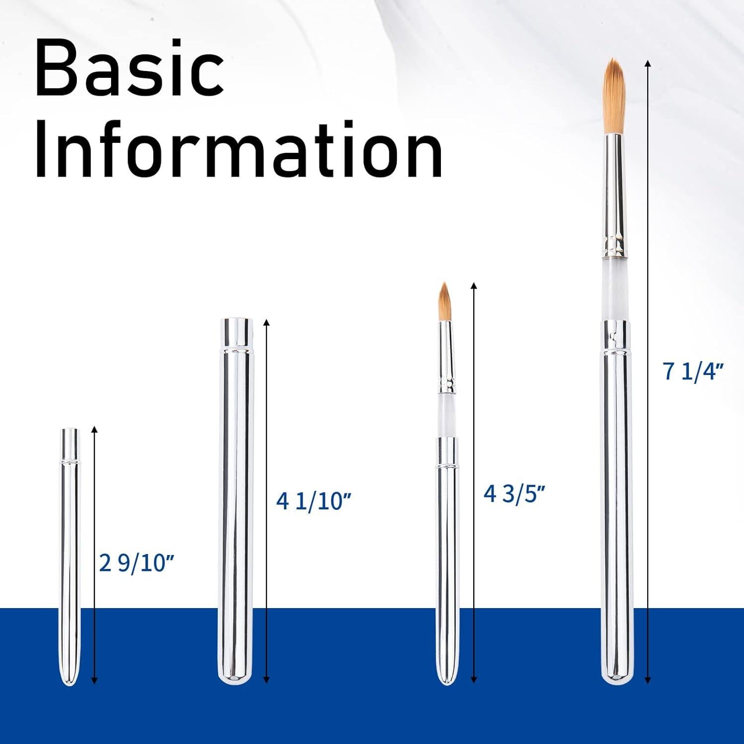 Conjunto de Pinceles de Viaje Falling in Art - 2 Pcs Kolinsky