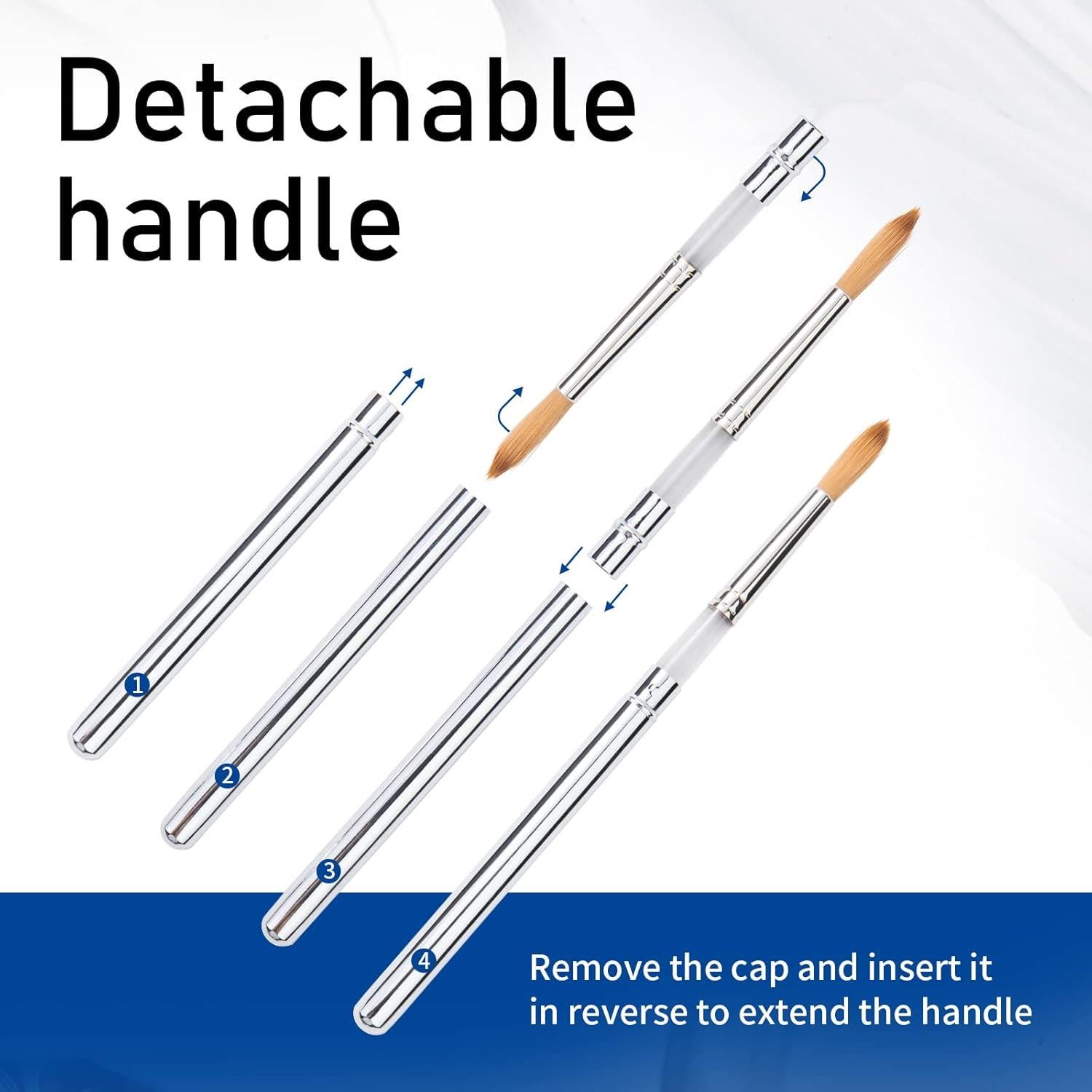 Conjunto de Pinceles de Viaje Falling in Art - 2 Pcs Kolinsky