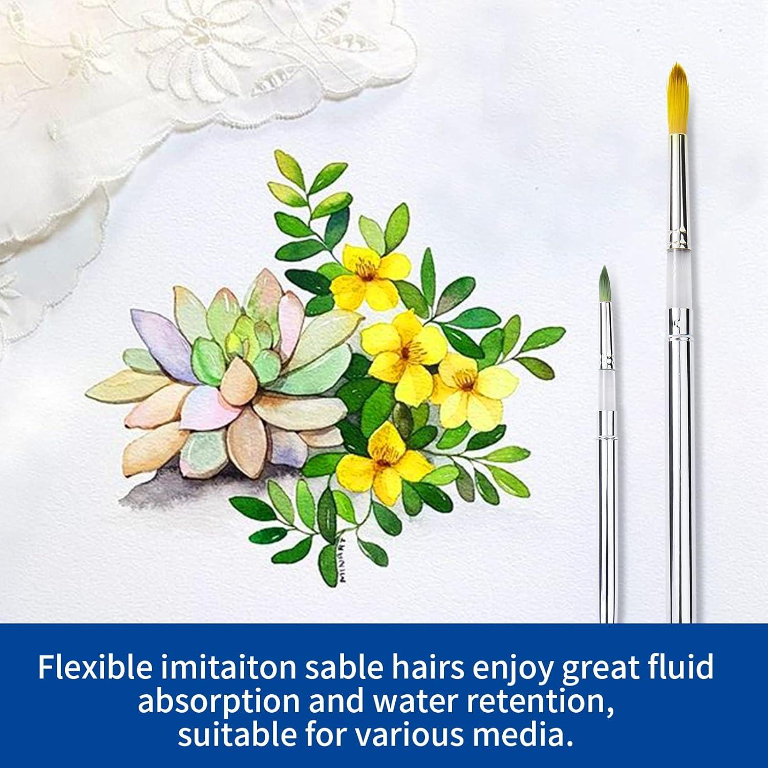 Conjunto de Pinceles de Viaje Falling in Art - 2 Pcs Kolinsky