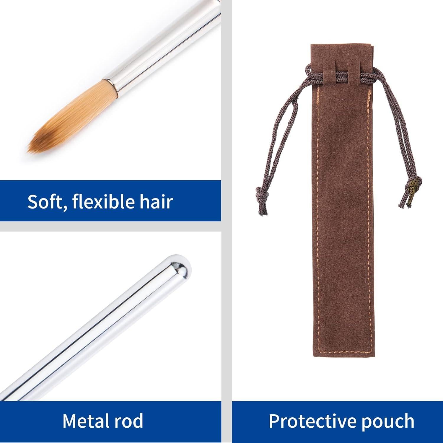 Conjunto de Pinceles de Viaje Falling in Art - 2 Pcs Kolinsky