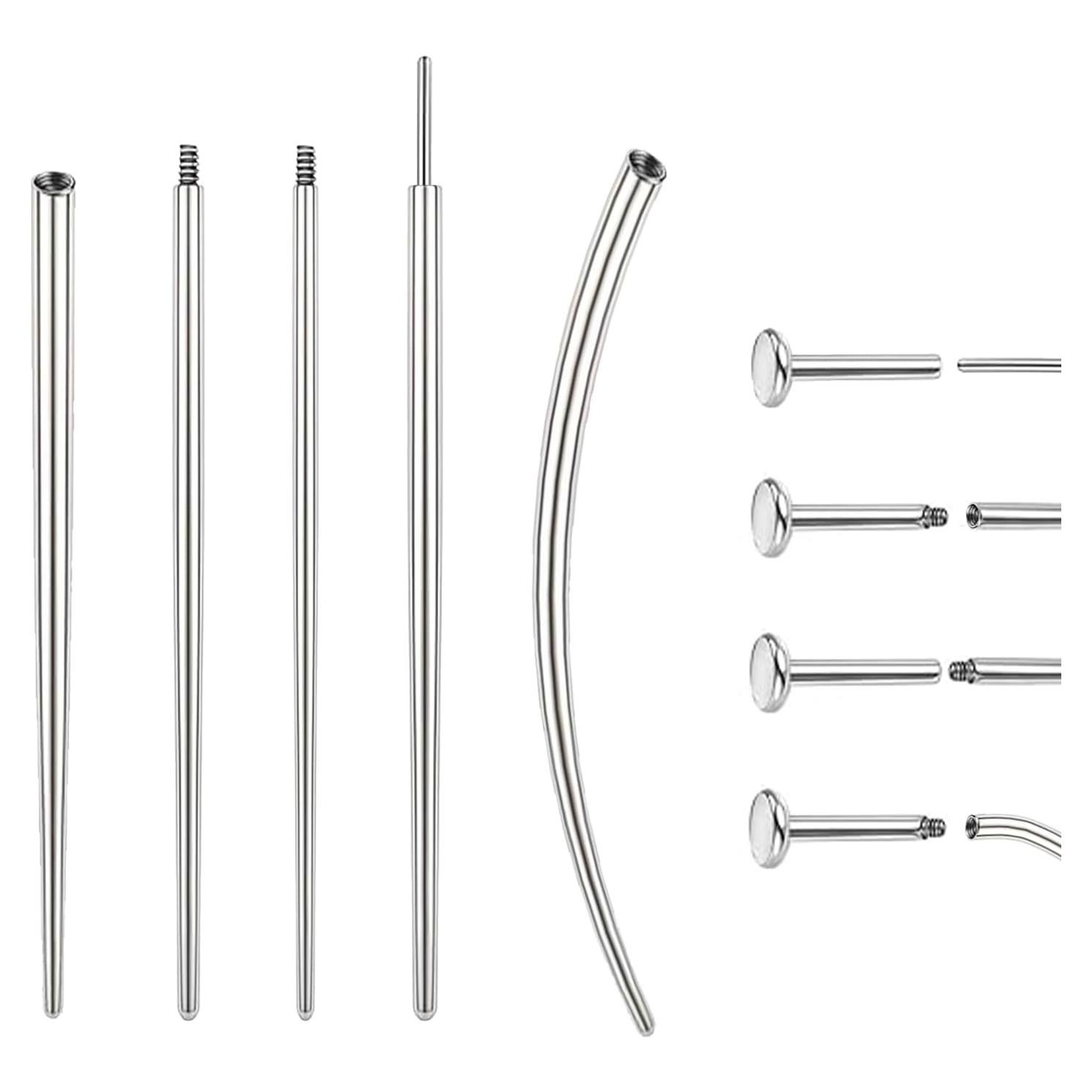 Kit de Piercing 14G Acero Inoxidable JOGOSEN - 5 Piezas