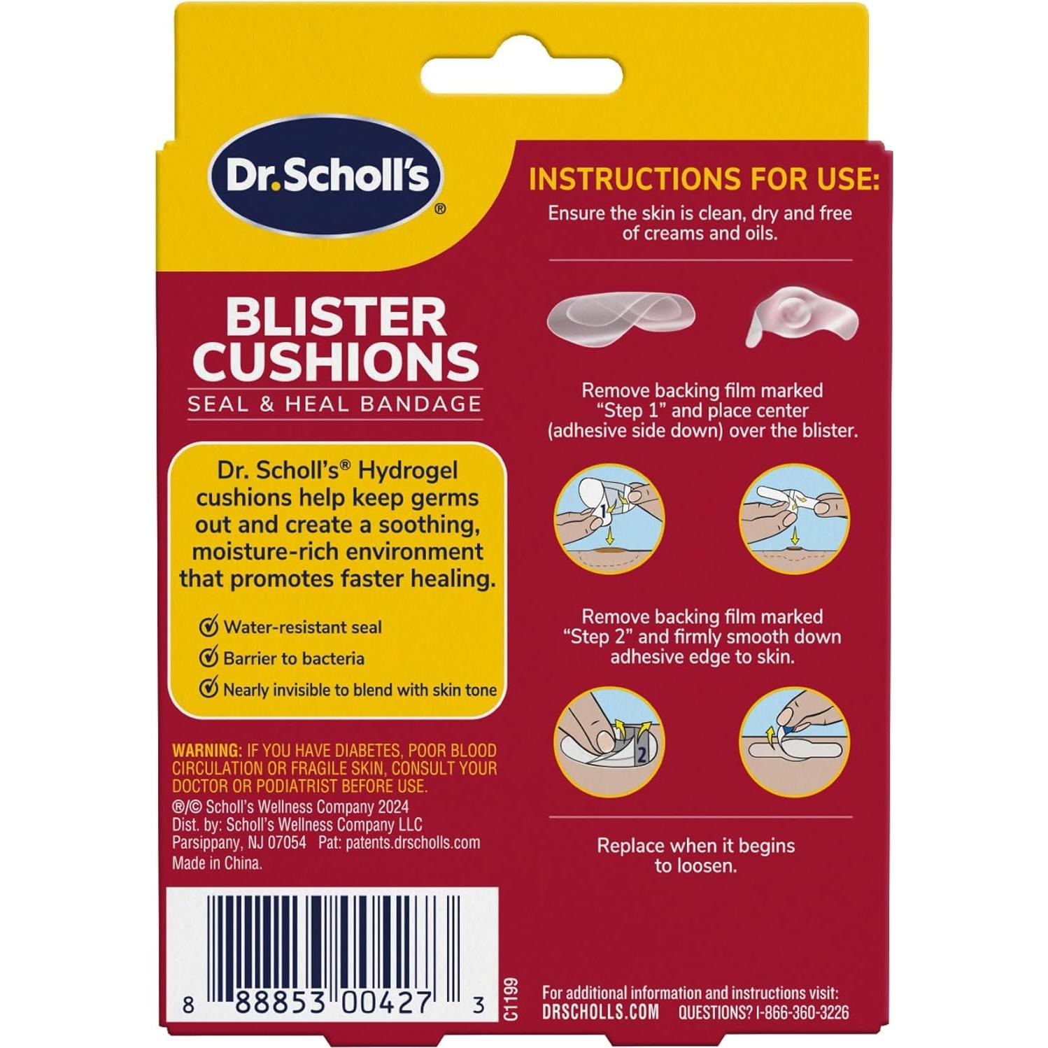 Vendajes para Ampollas Dr. Scholl's Seal & Heal 8 Unidades