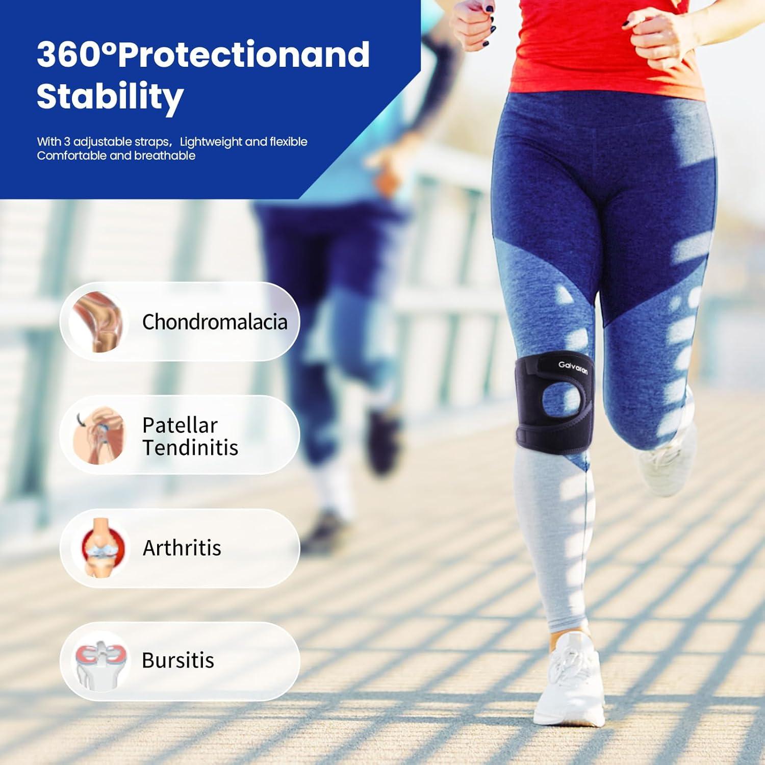 Soporte de Rodilla Patelar Galvaran Ajustable para Alivio del Dolor