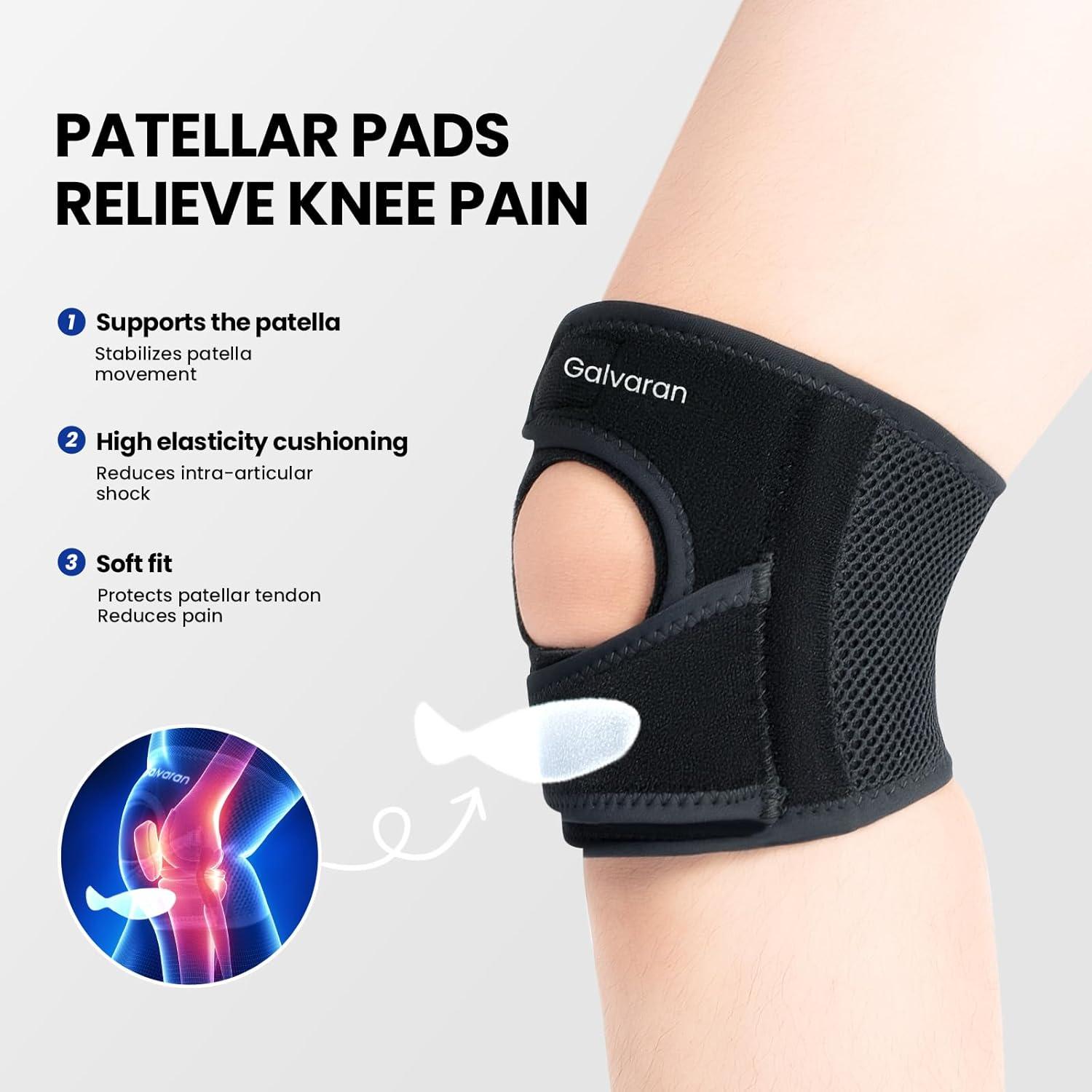 Soporte de Rodilla Patelar Galvaran Ajustable para Alivio del Dolor