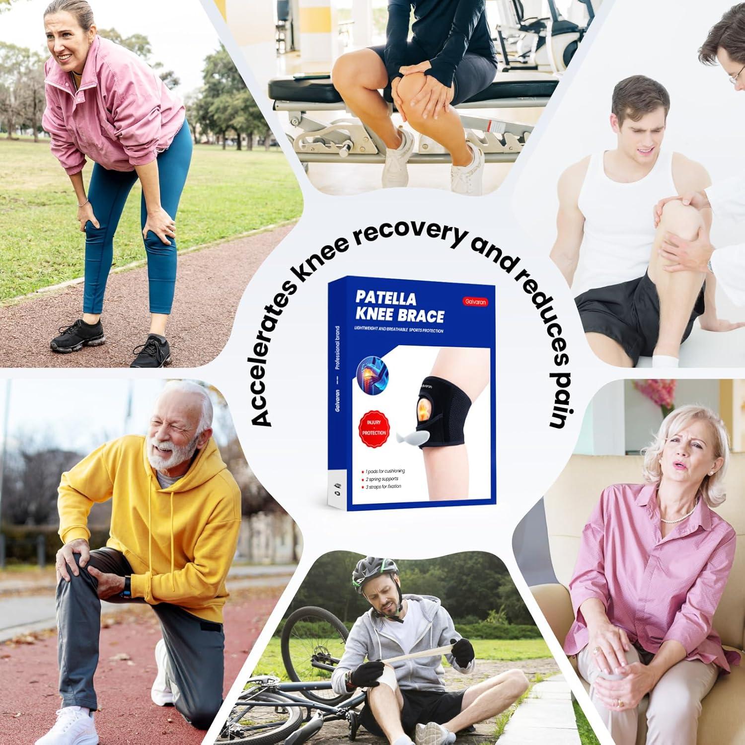 Soporte de Rodilla Patelar Galvaran Ajustable para Alivio del Dolor