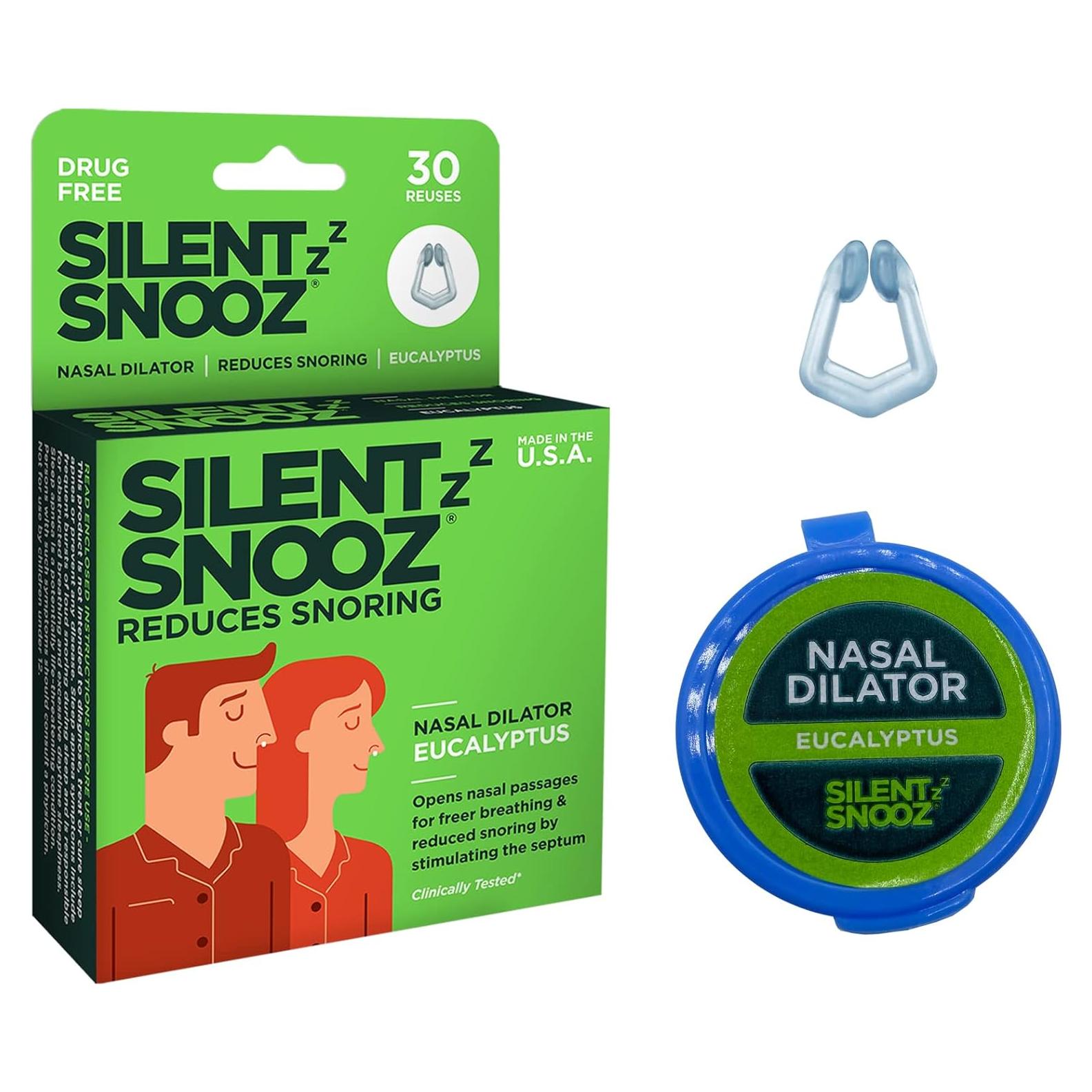 Clip Nasal Anti-Ronquidos Silent Snooz Eucalipto - Reutilizable