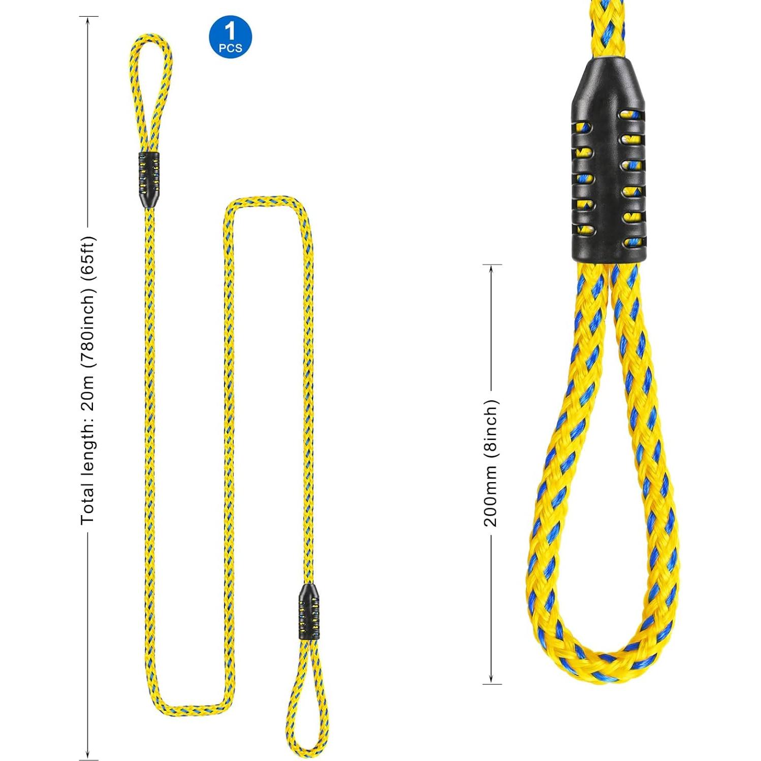 Cuerda de Remolque Pesada SELEWARE 19.81m para Barcos y Tubing