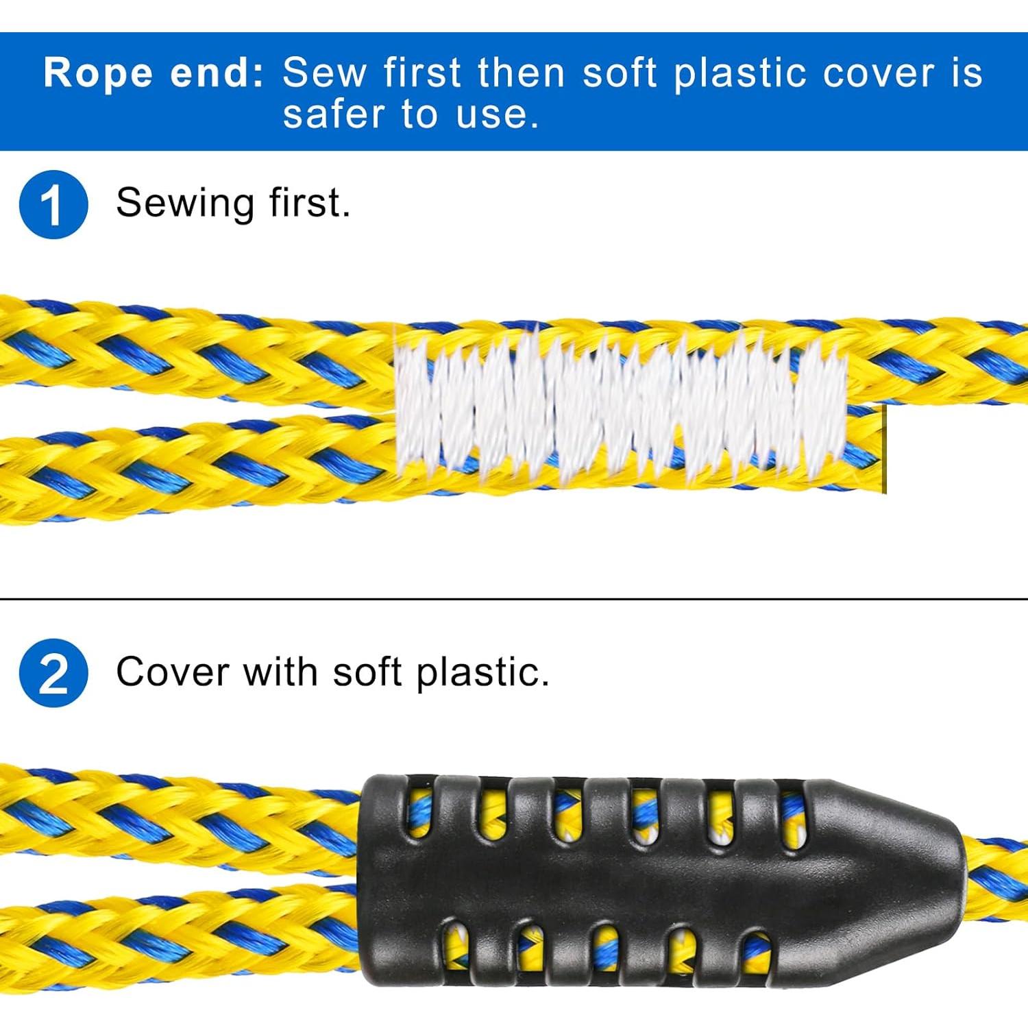 Cuerda de Remolque Pesada SELEWARE 19.81m para Barcos y Tubing