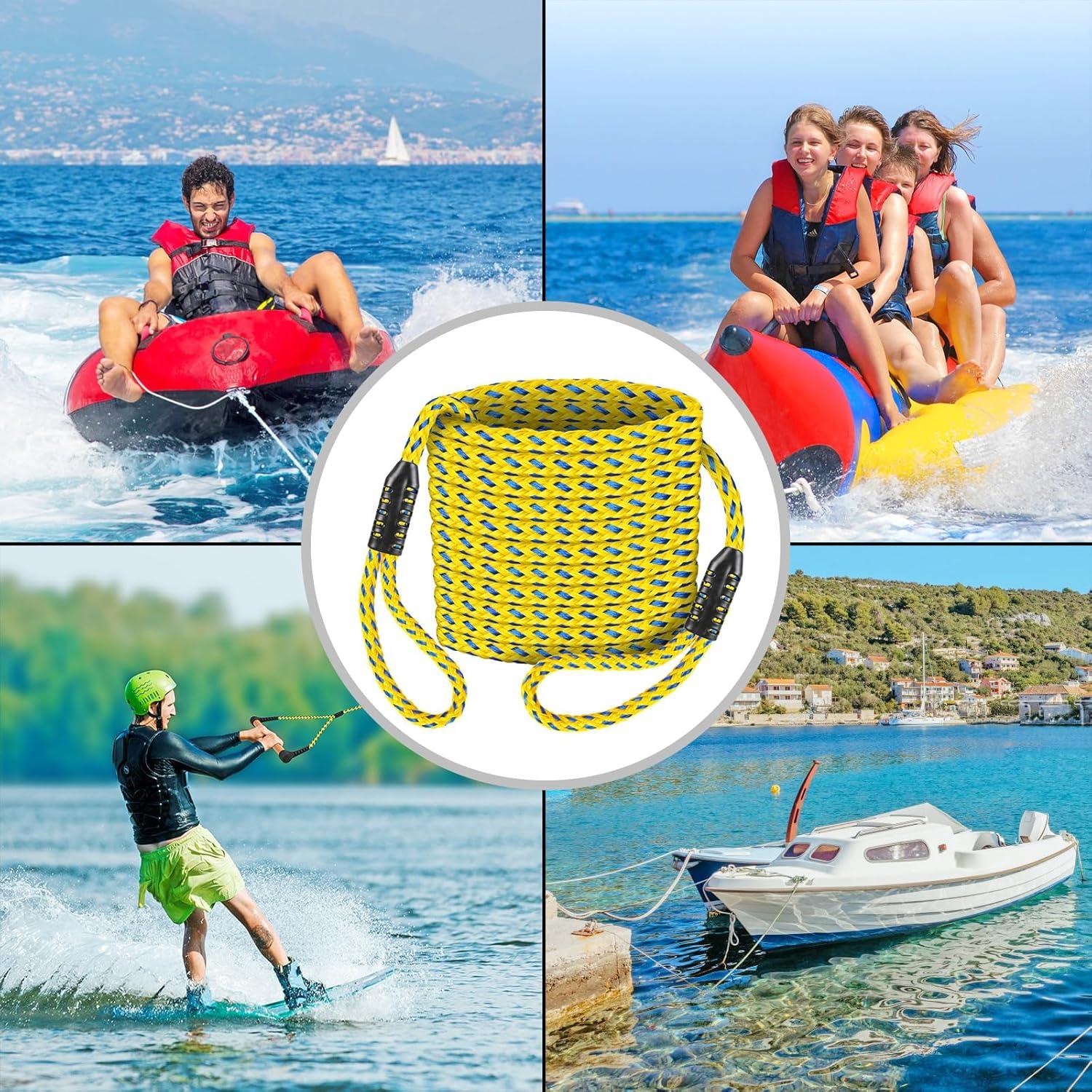 Cuerda de Remolque Pesada SELEWARE 19.81m para Barcos y Tubing