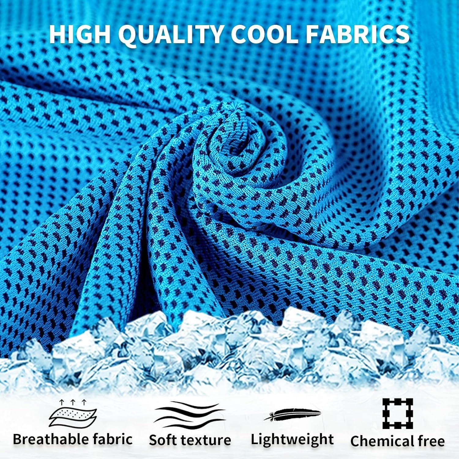 30 Toallas Enfriadoras LUYI Microfibra 101.6x30.5cm para Deportes