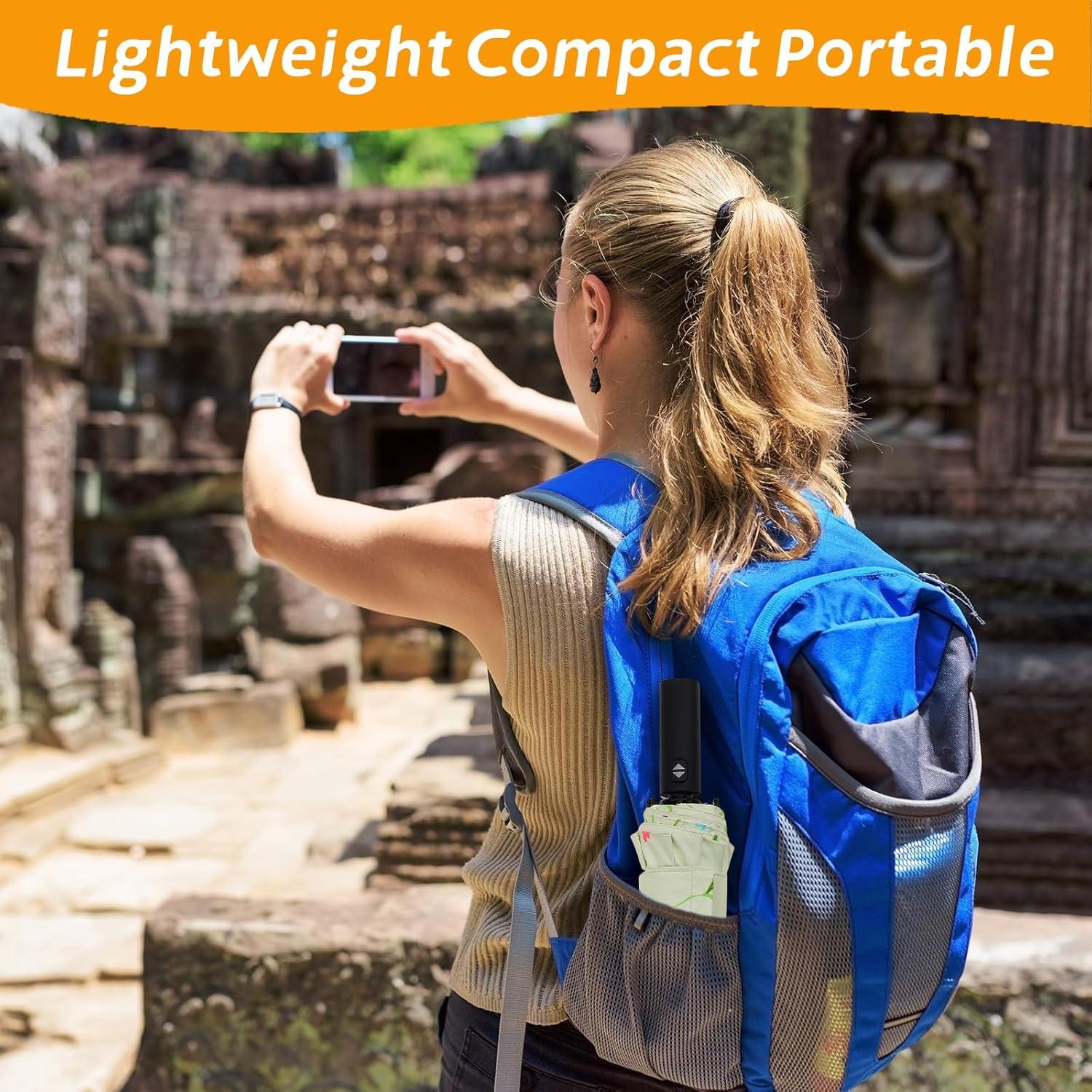 Paraguas UV Plegable LIDOMPO UPF 50+ Compacto Automático