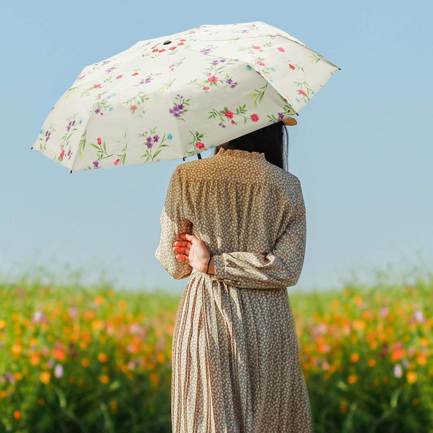 Paraguas UV Plegable LIDOMPO UPF 50+ Compacto Automático