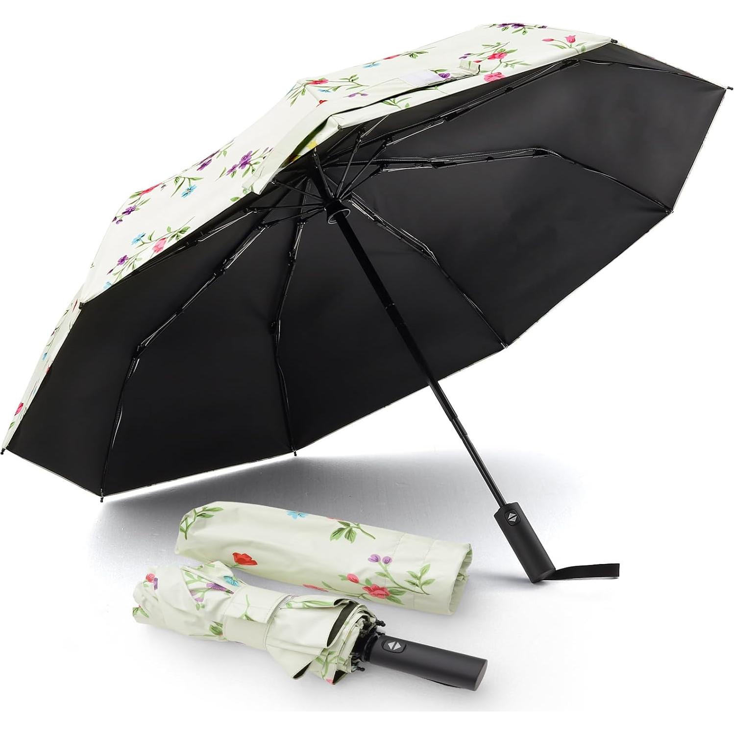 Paraguas UV Plegable LIDOMPO UPF 50+ Compacto Automático