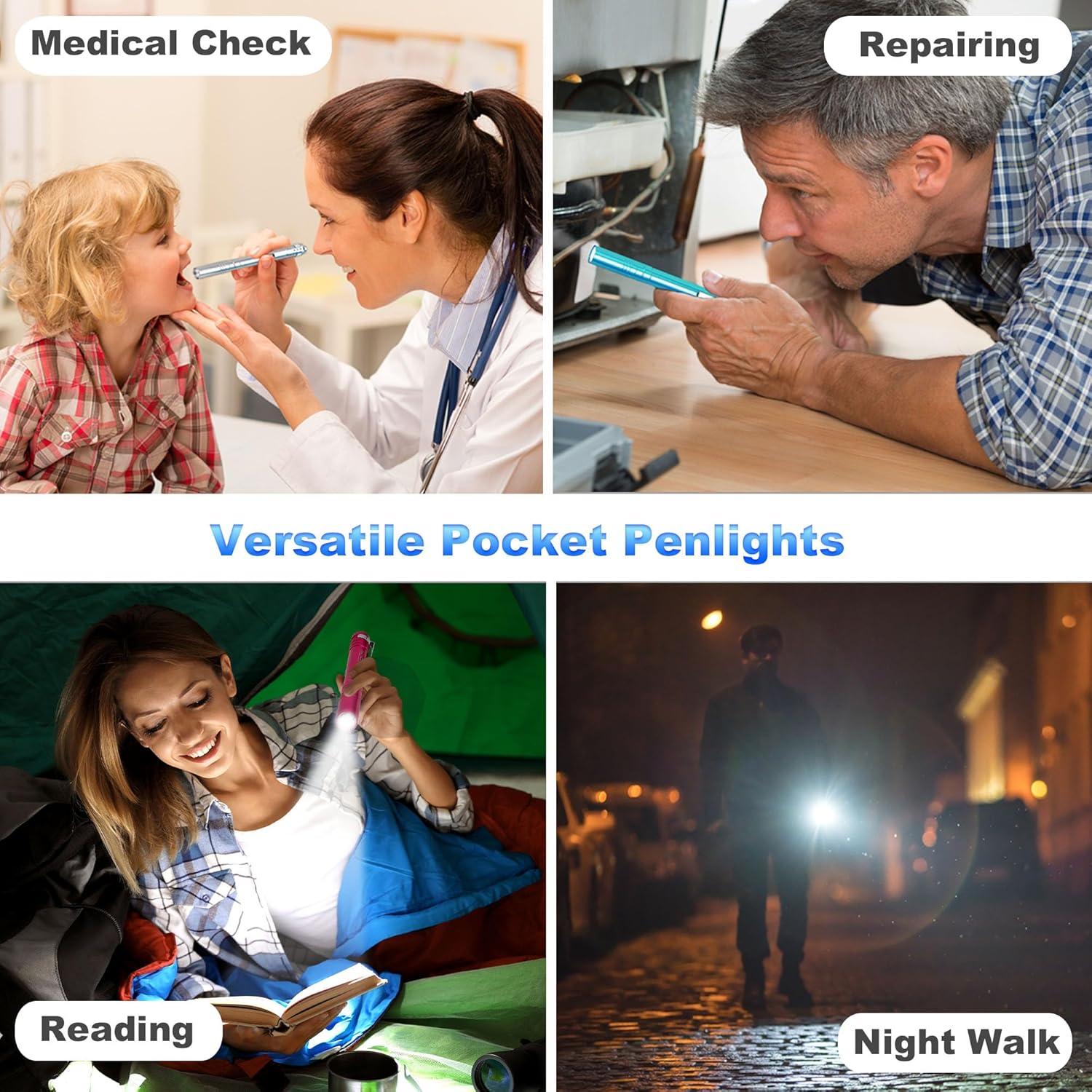 Paquete de 15 Linternas LED SEAMAGIC con 30 Pilas AAA