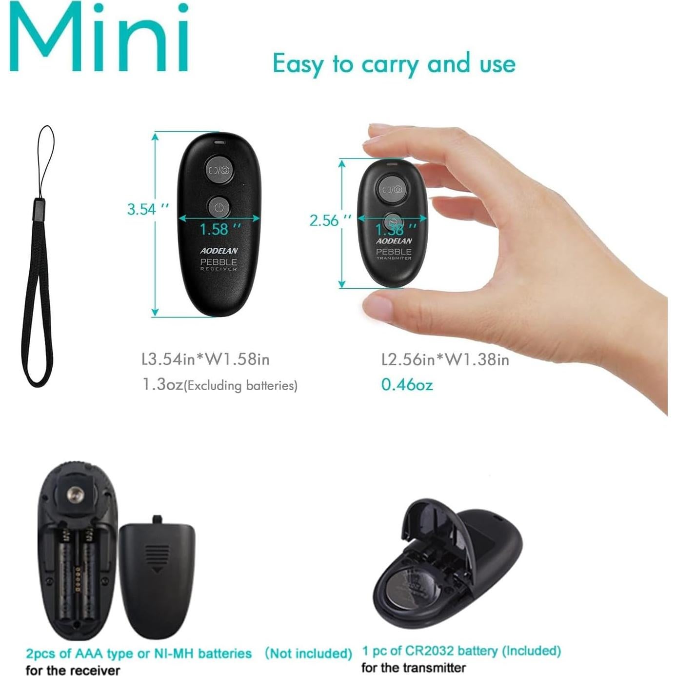 Disparador Remoto Inalámbrico AODELAN para Canon y Fujifilm