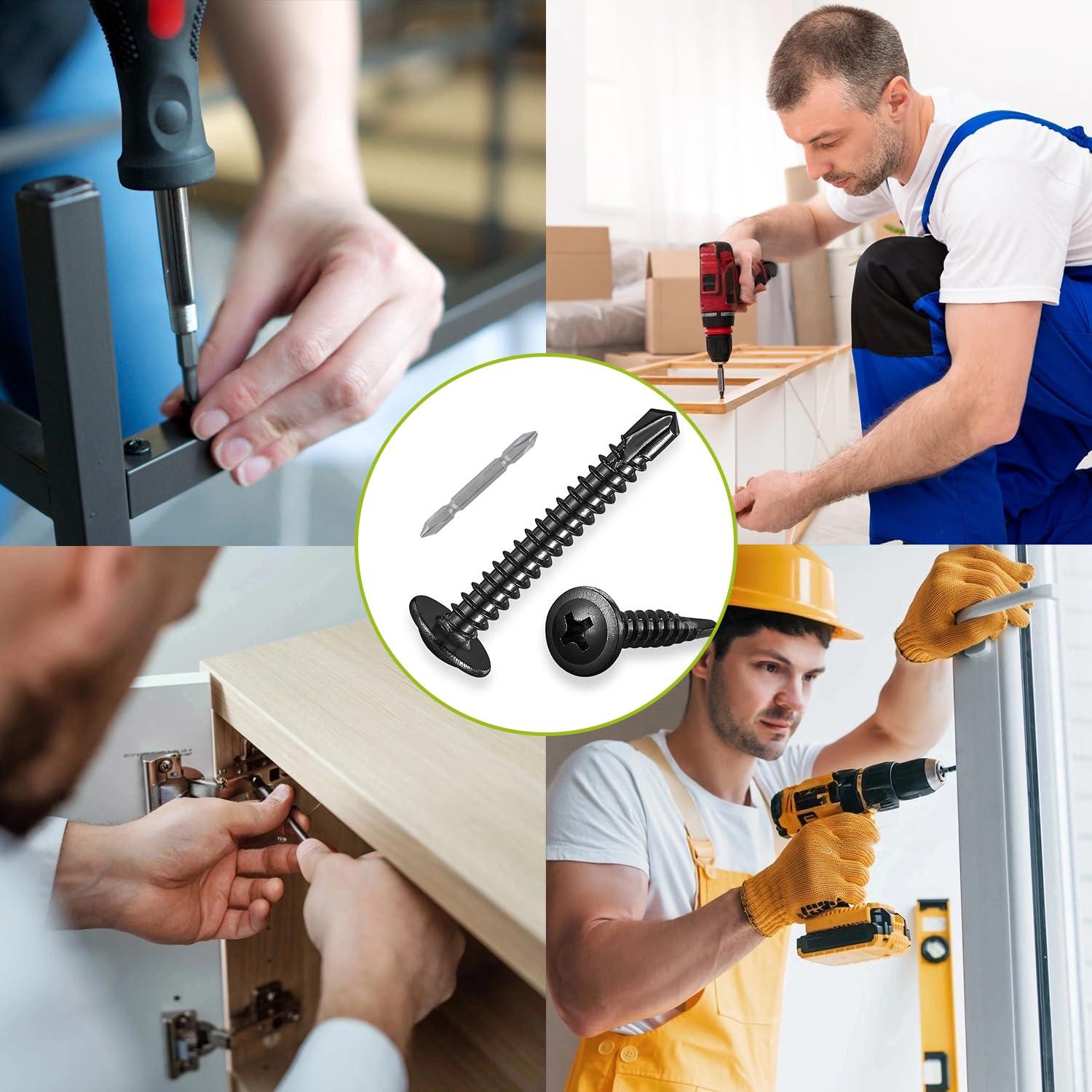 Tornillos Autoperforantes JERLITU #8 x 3.18 cm - 100 Pcs