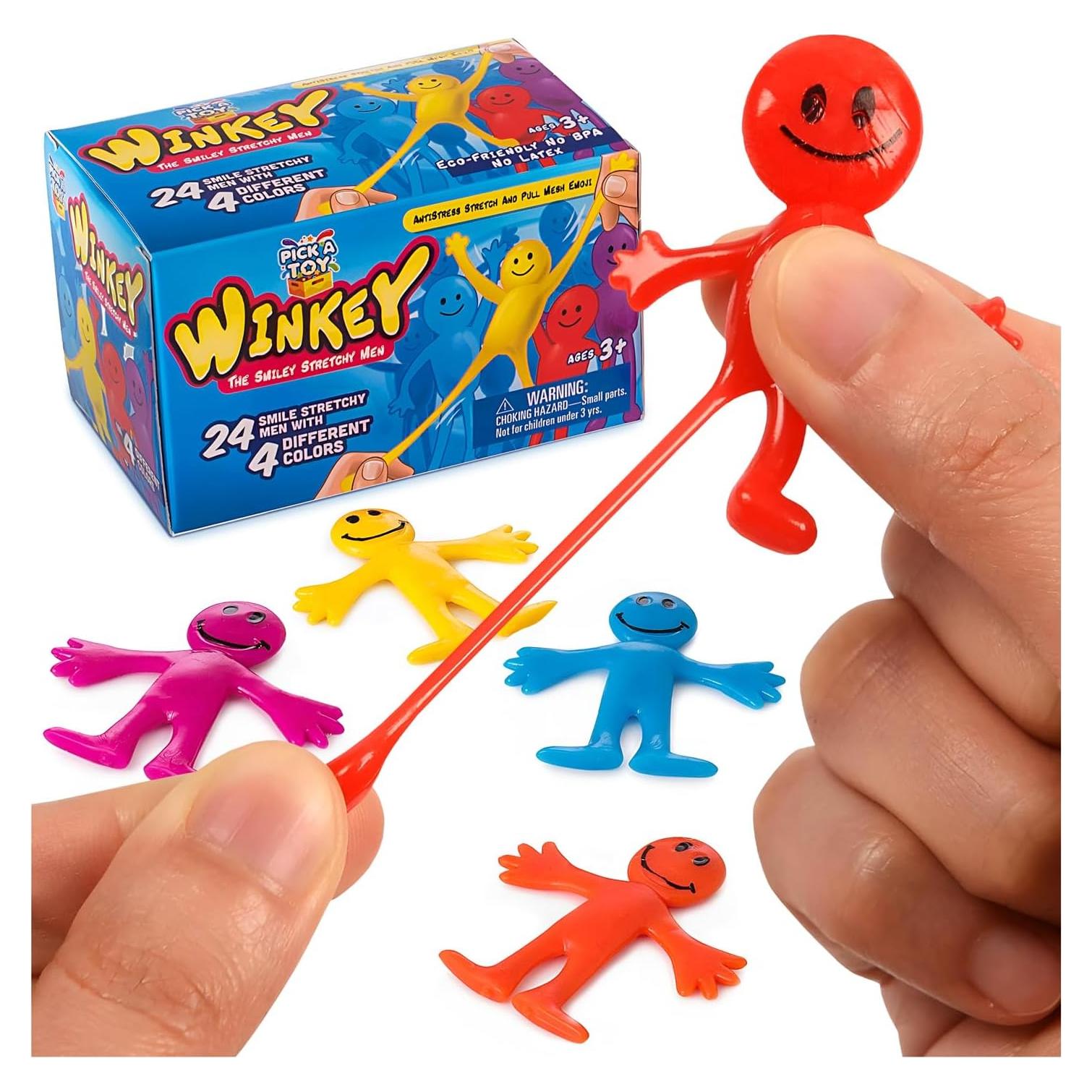 Juguete Estirable Pick A Toy Conjunto de 24 para Fiestas