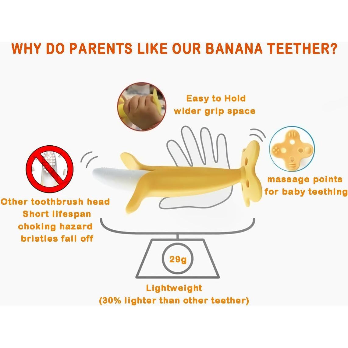 Chupete de Plátano Dupad para Bebés 3-18 meses Silicona BPA