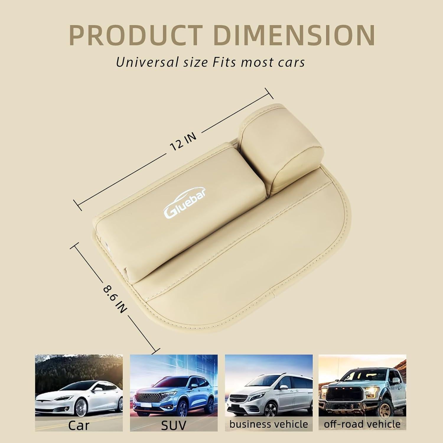 Organizador de Relleno entre Asientos Gluebar - Negro