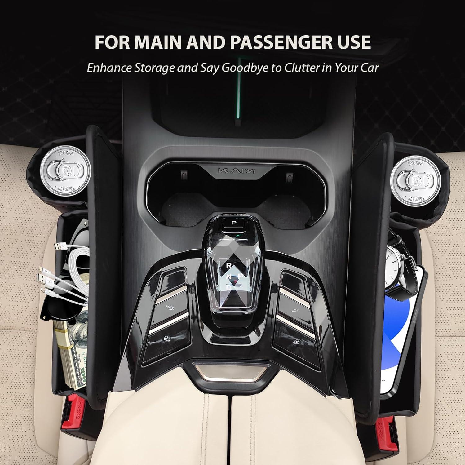 Organizador de Relleno entre Asientos Gluebar - Negro