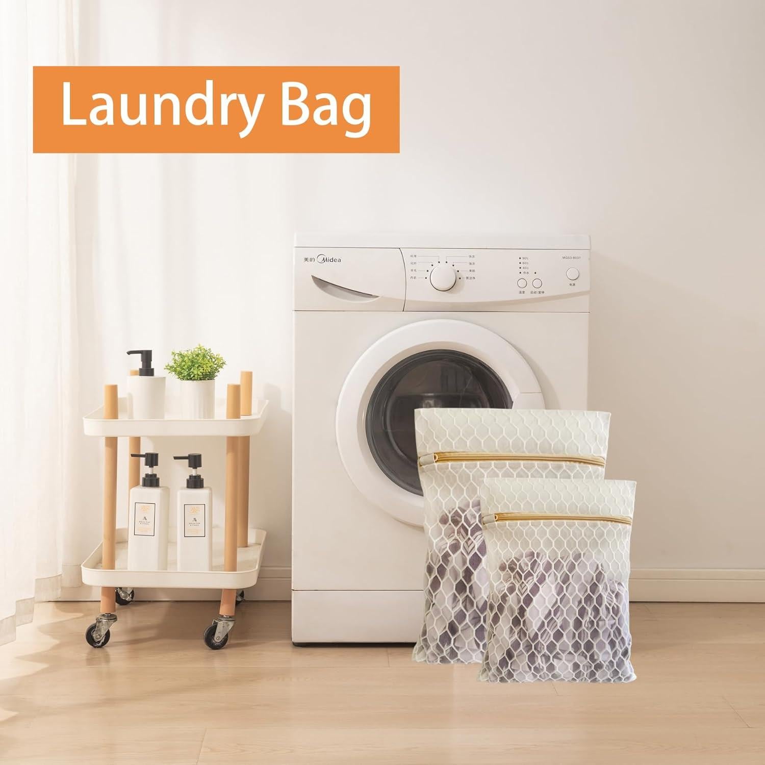 Paquete de 6 Bolsas de Lavandería DuomiW - 3 Grandes y 3 Medianas