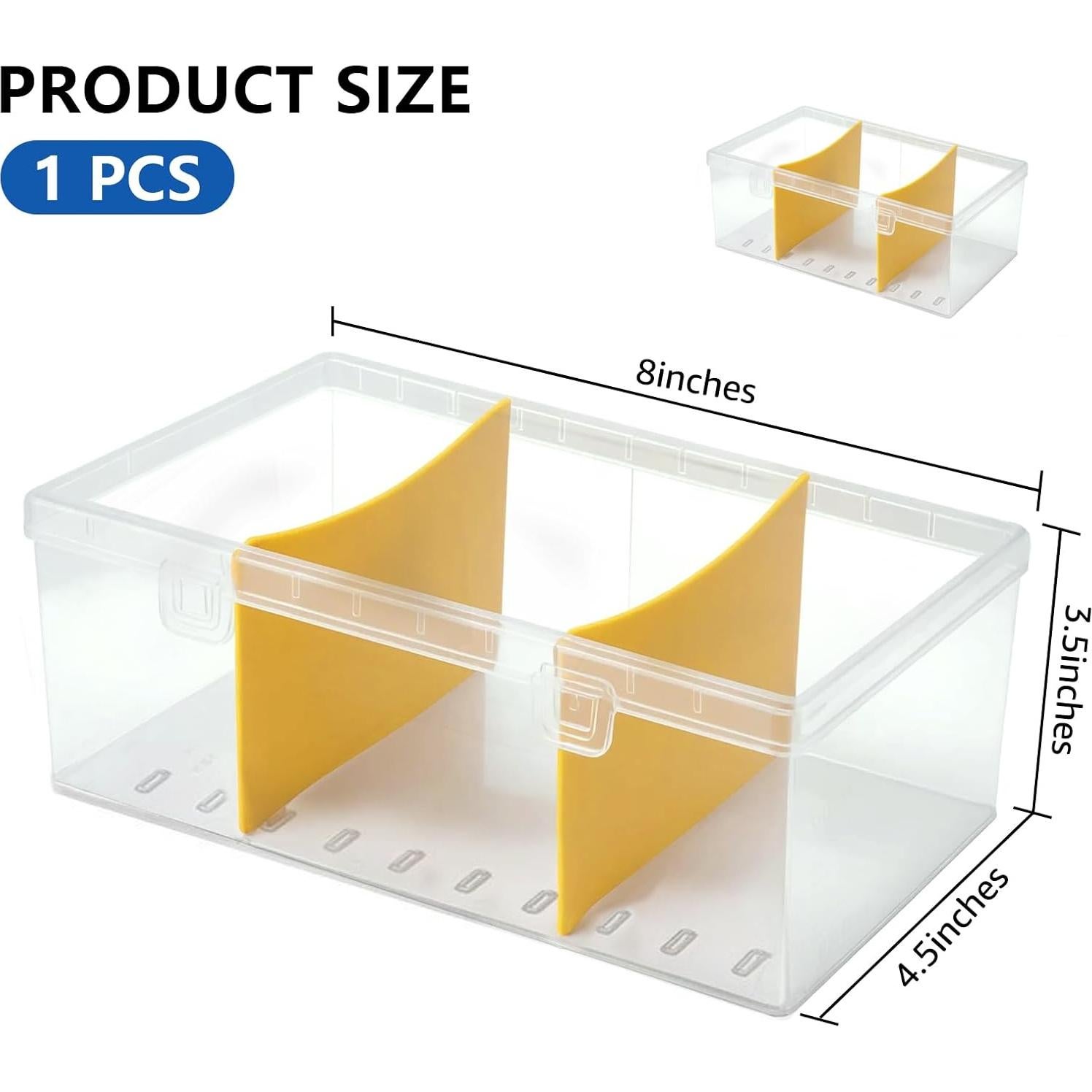 Caja de Almacenamiento para 500 Cartas SAMYUCHO con Divisores